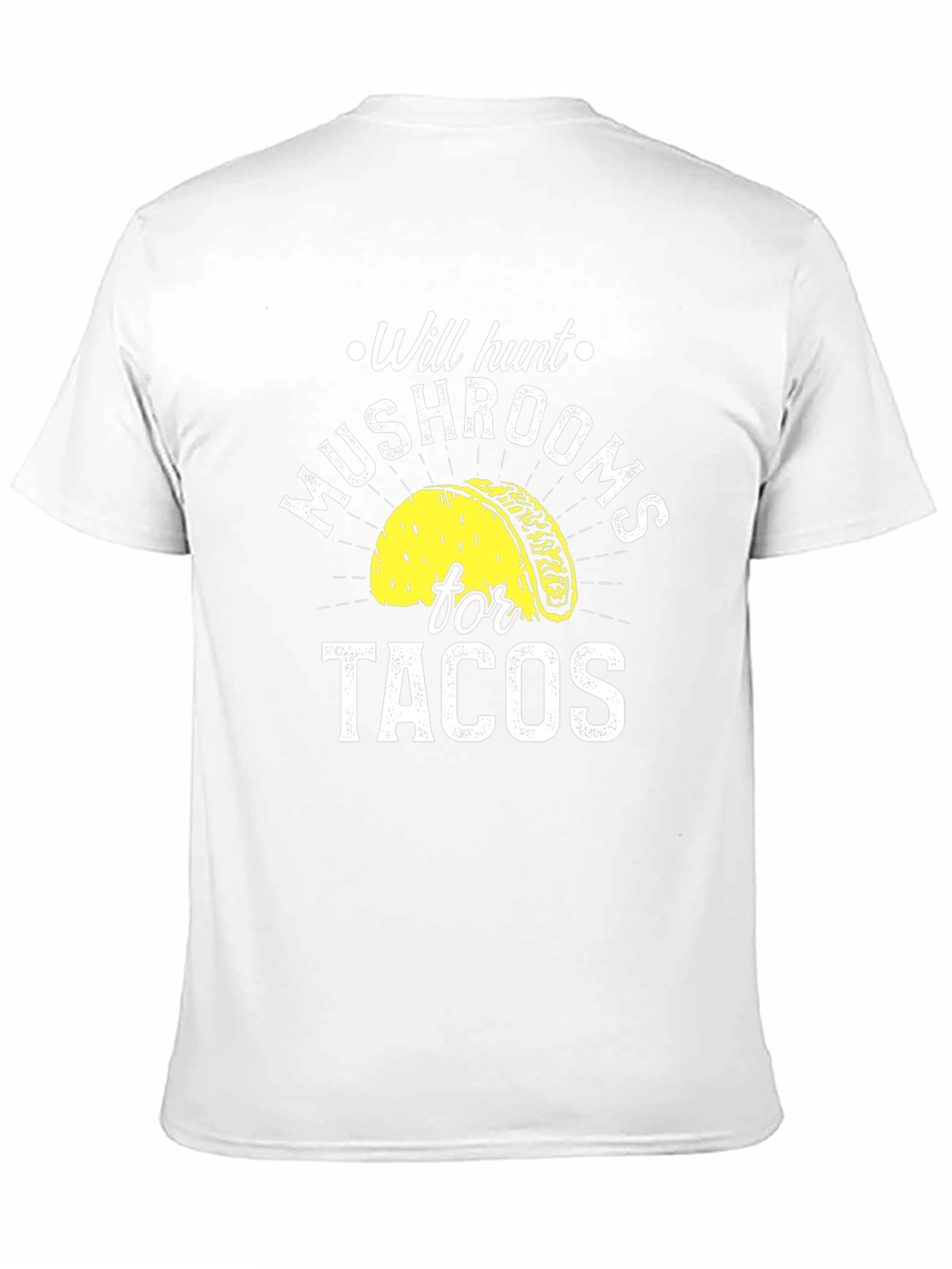 Mushroom Hunting Tacos Funny Graphic Tee