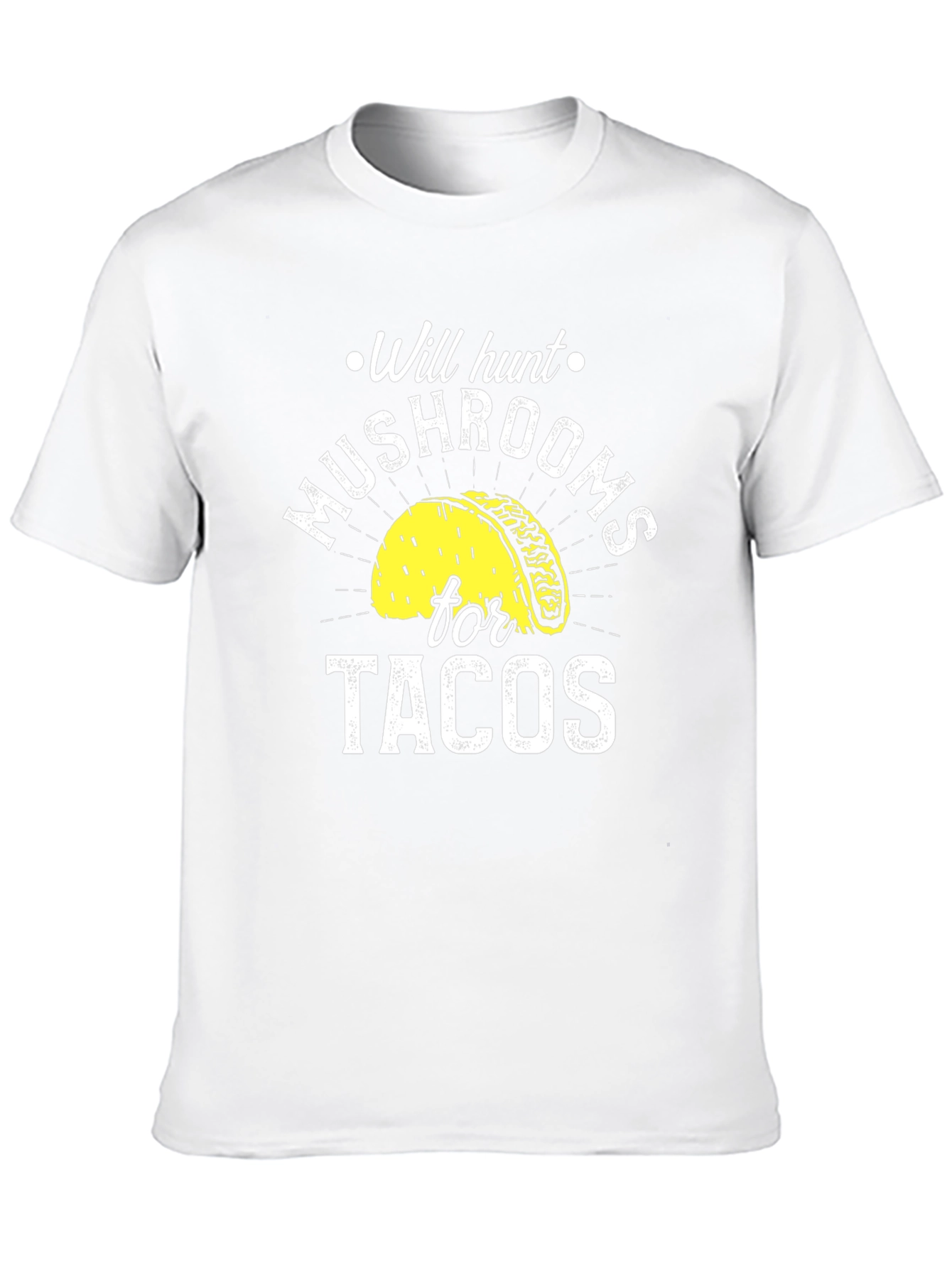 Mushroom Hunting Tacos Funny Graphic Tee