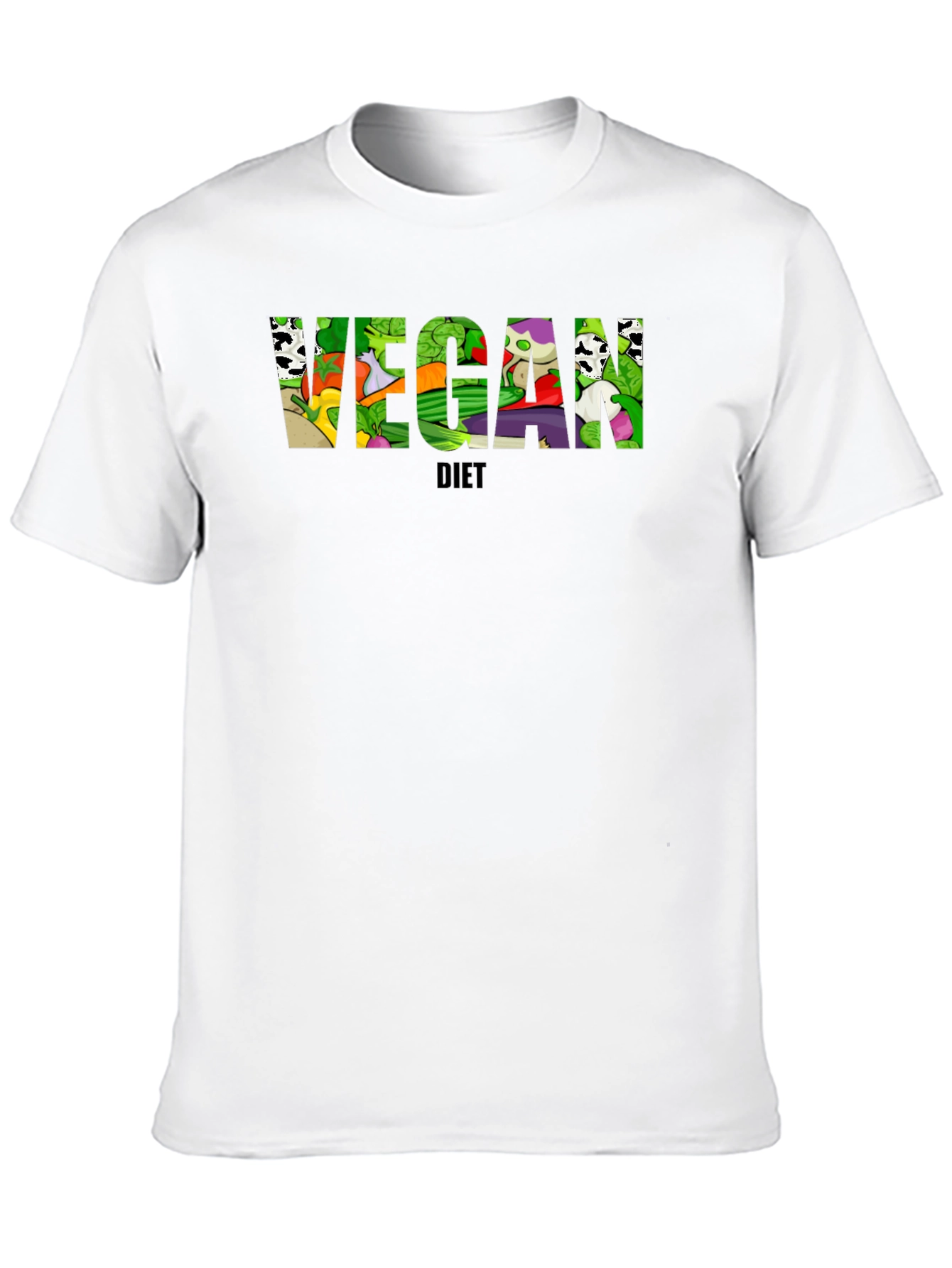 Vegan Diet Black T-Shirt