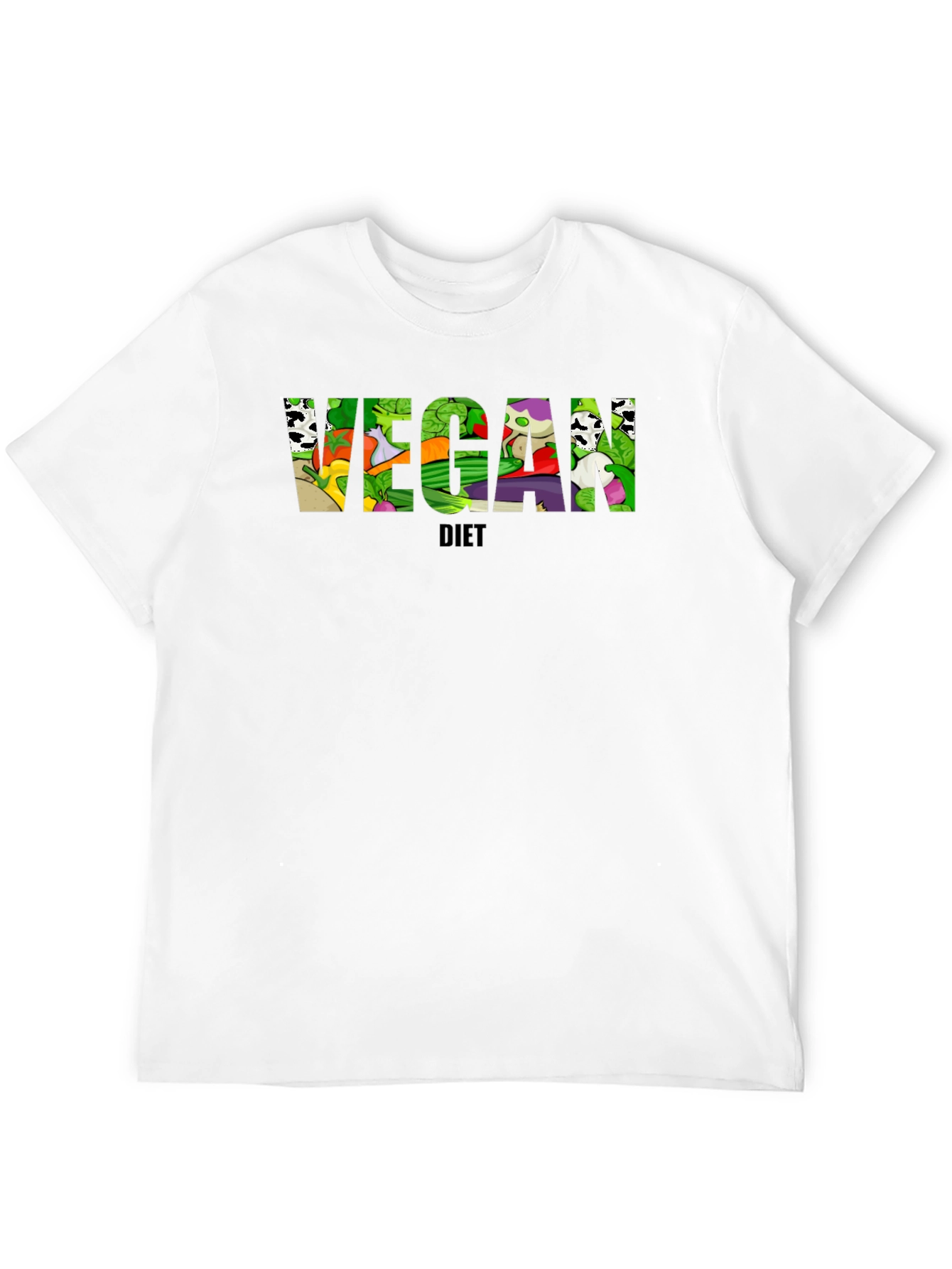 Vegan Diet Black T-Shirt