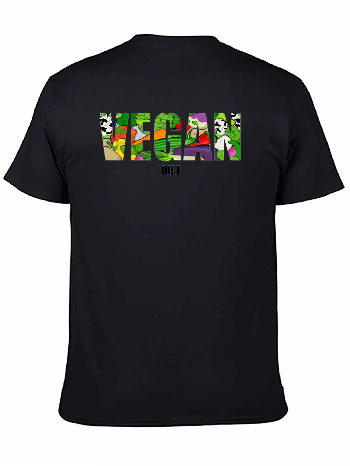 Vegan Diet Black T-Shirt