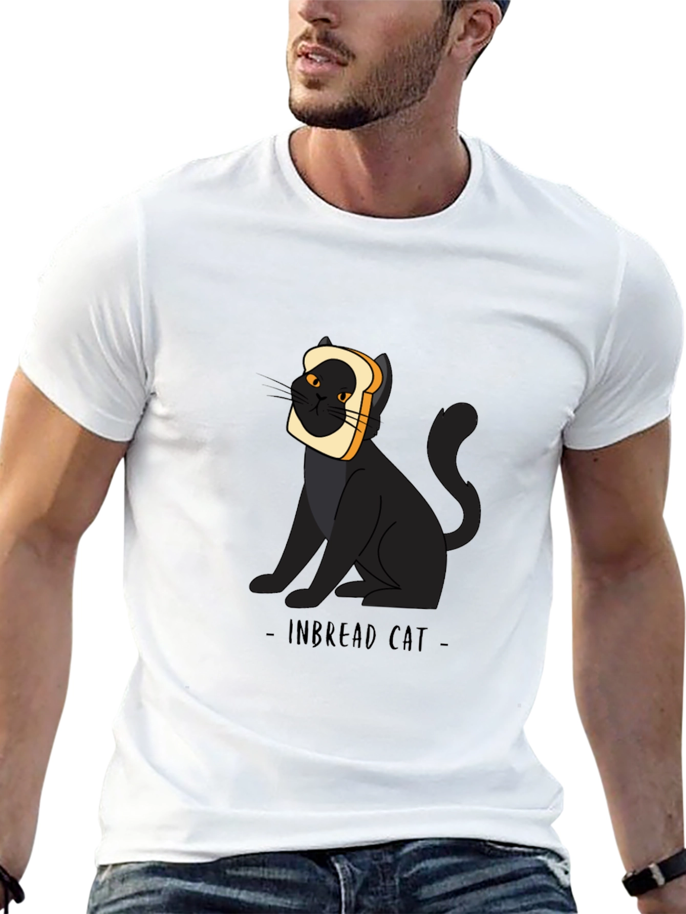 Inbread Cat Graphic T-Shirt - Funny Cat Tee