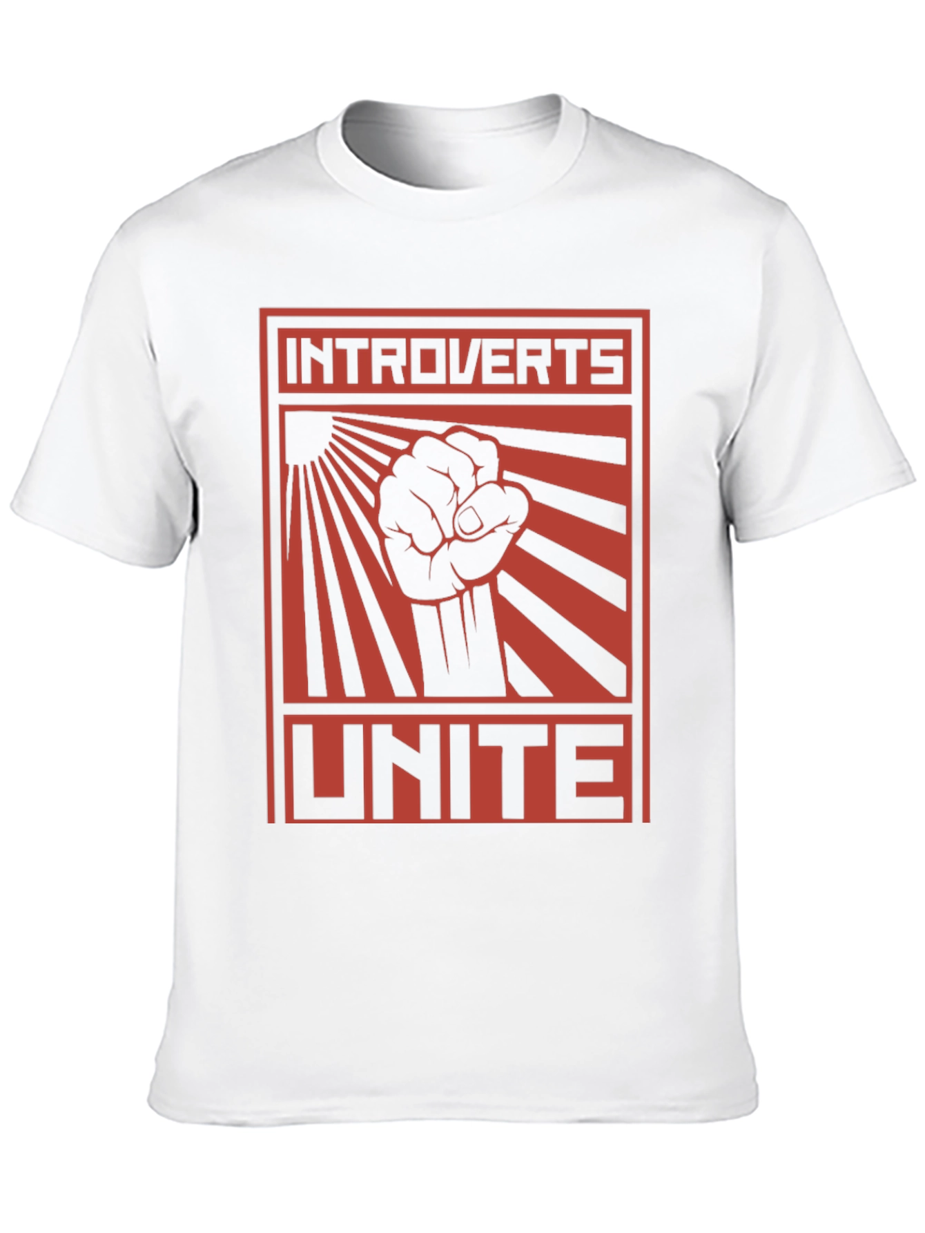 Introverts Unite Graphic Tee - Black Cotton