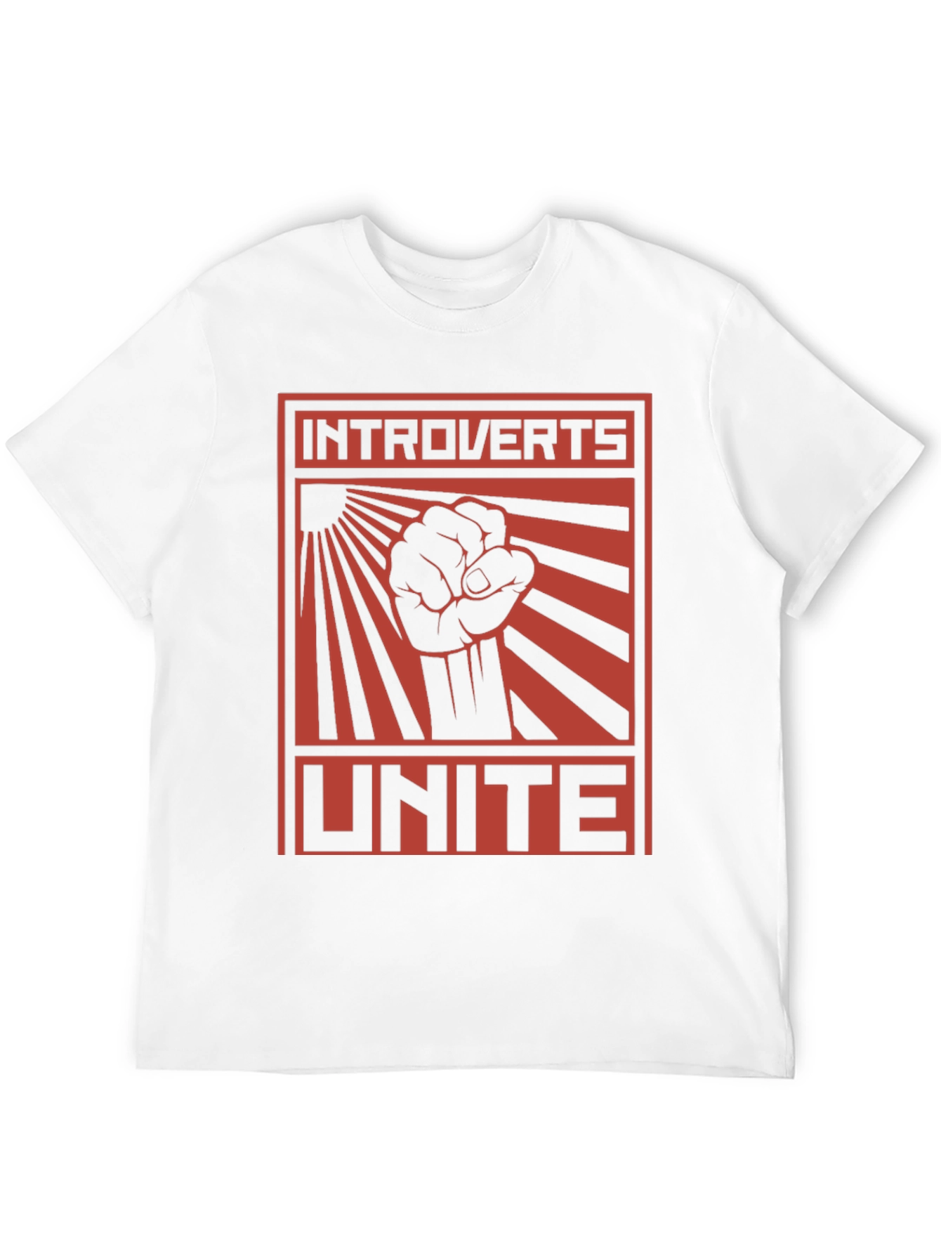 Introverts Unite Graphic Tee - Black Cotton