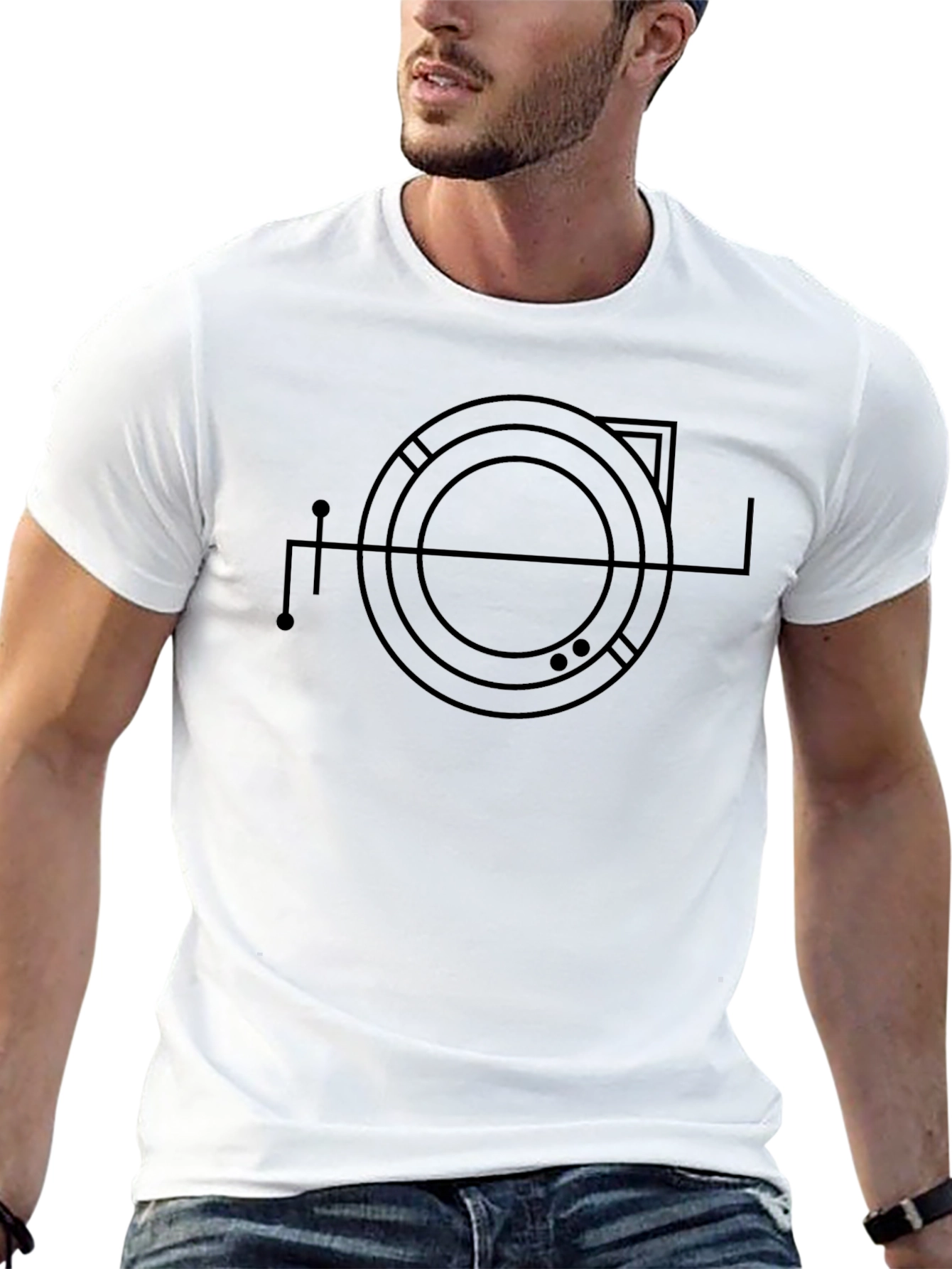 Abstract Circle Graphic Tee