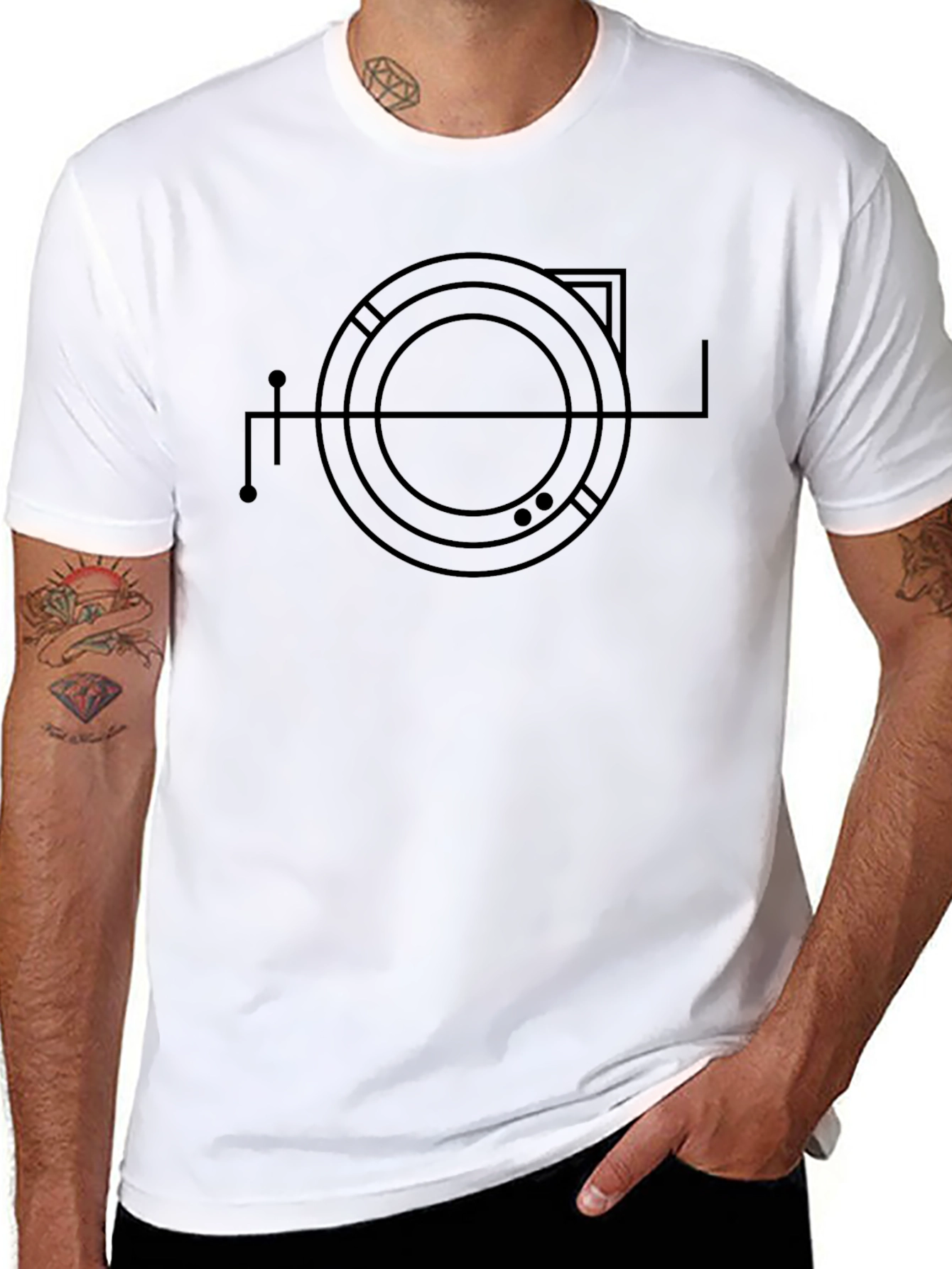 Abstract Circle Graphic Tee