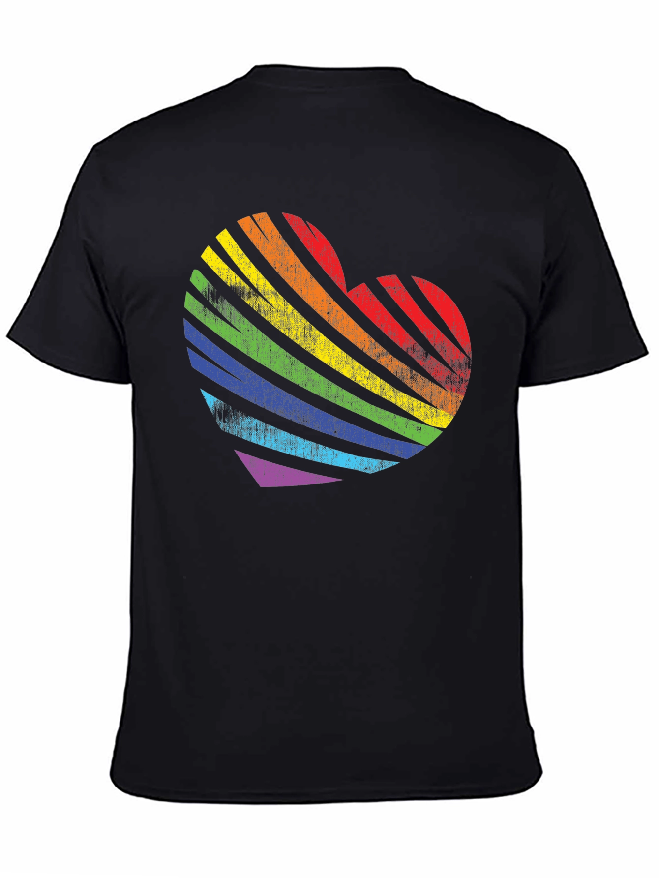 Rainbow Heart Graphic Tee - Pride Love