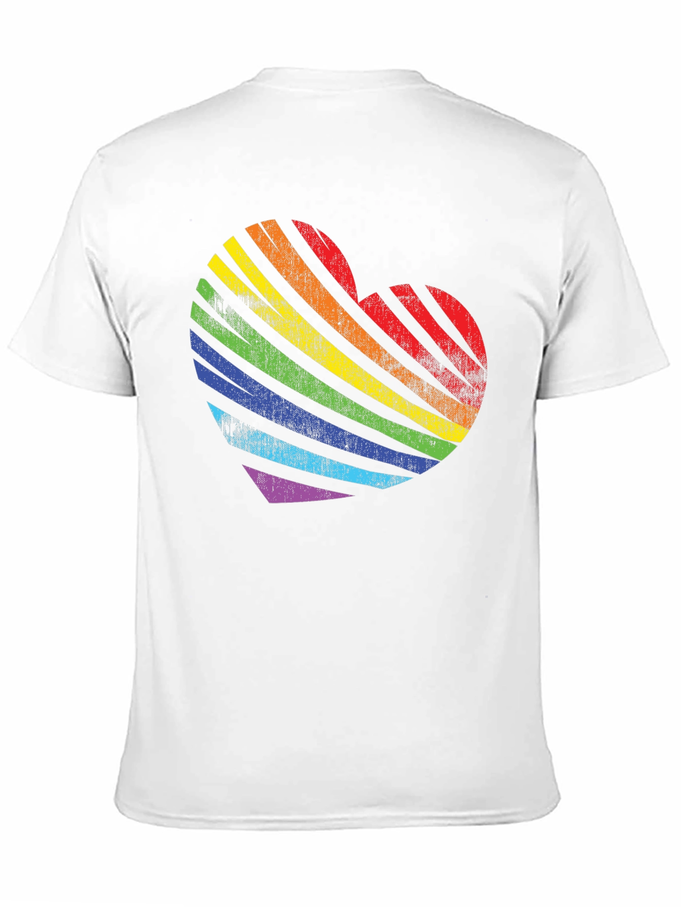 Rainbow Heart Graphic Tee - Pride Love