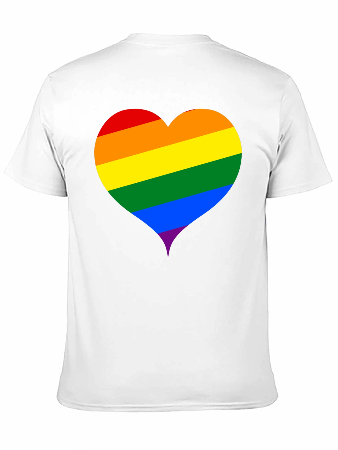 Pride Heart Tee - Black Unisex T-Shirt