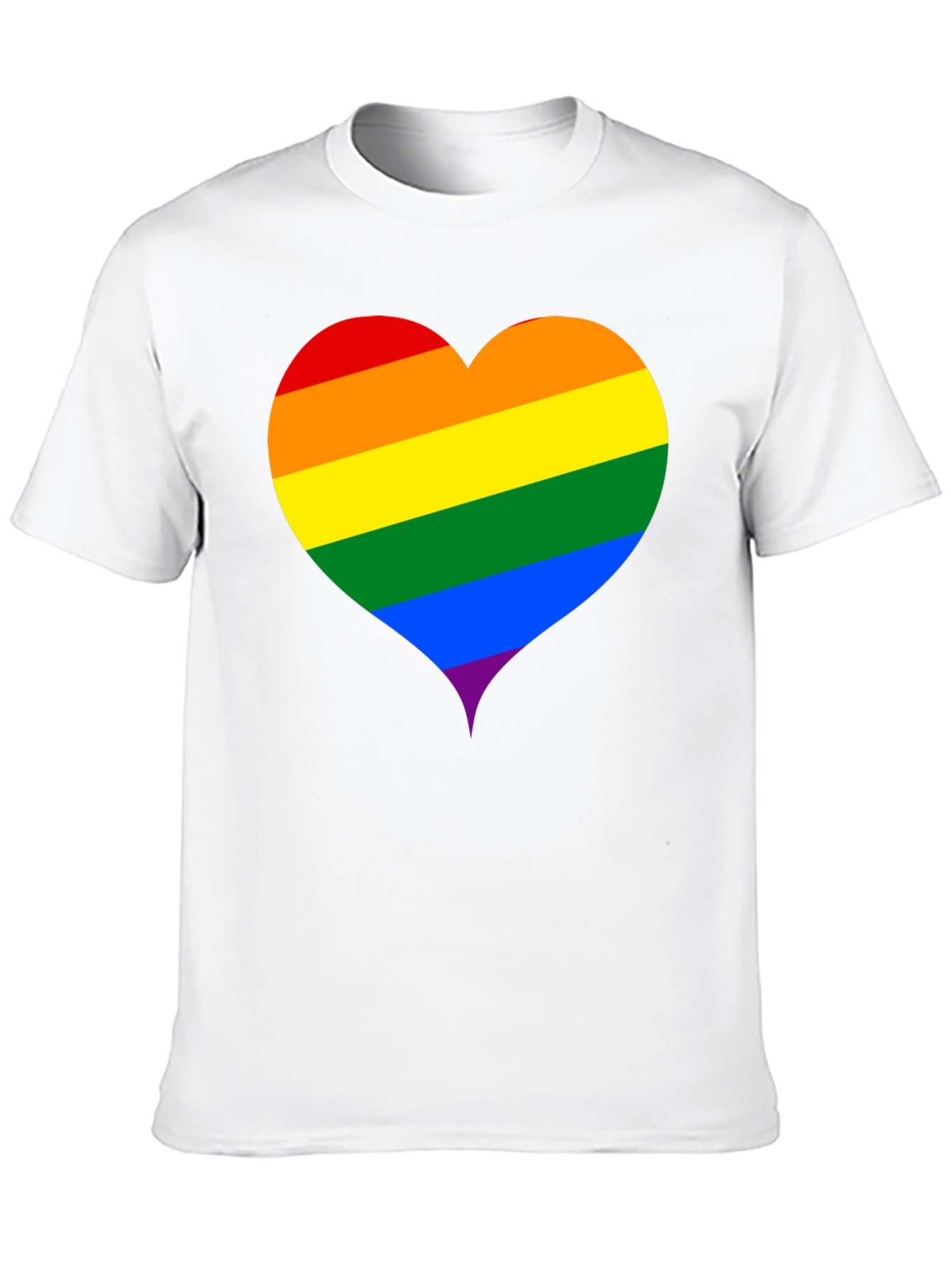 Pride Heart Tee - Black Unisex T-Shirt