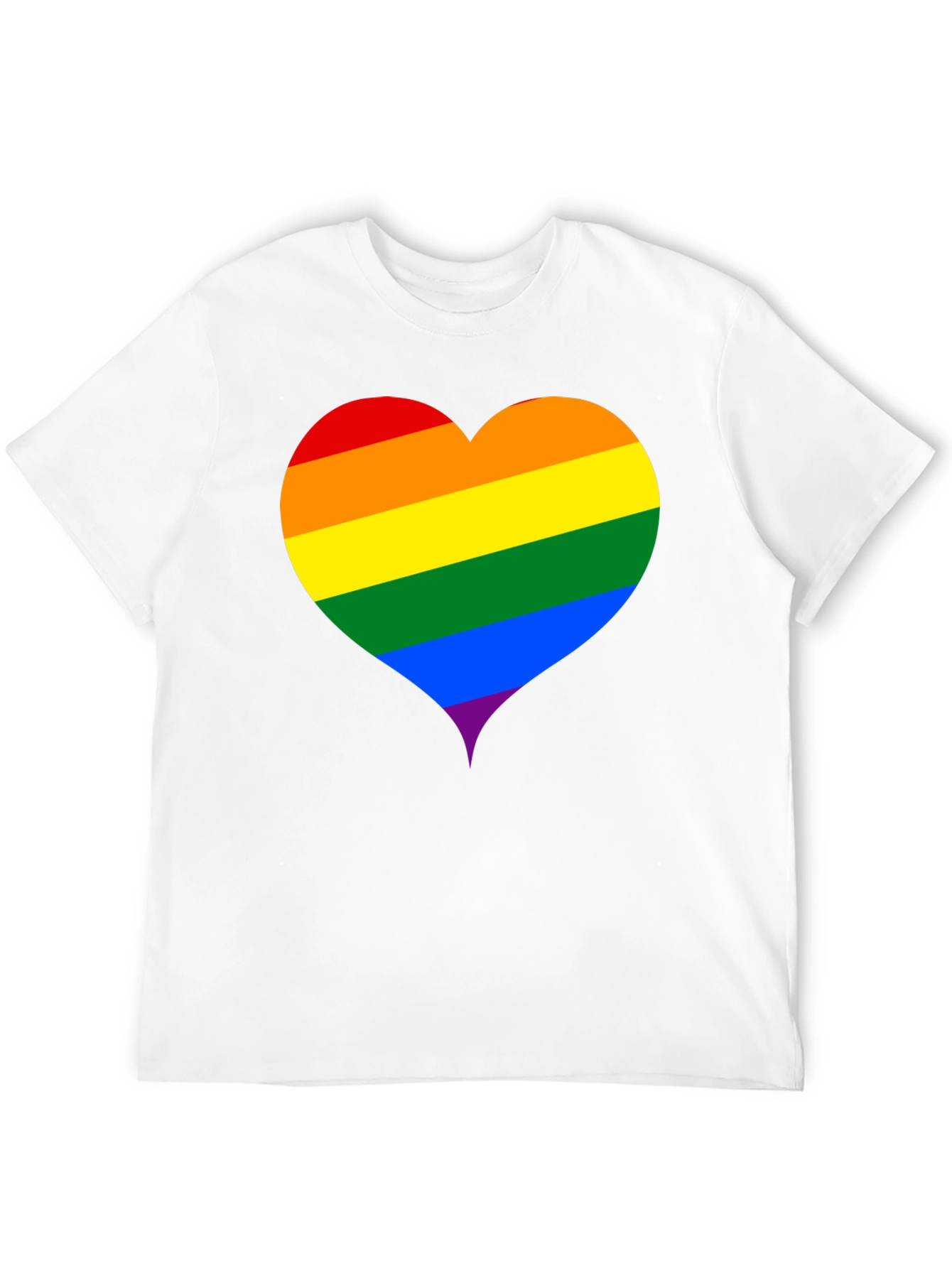 Pride Heart Tee - Black Unisex T-Shirt