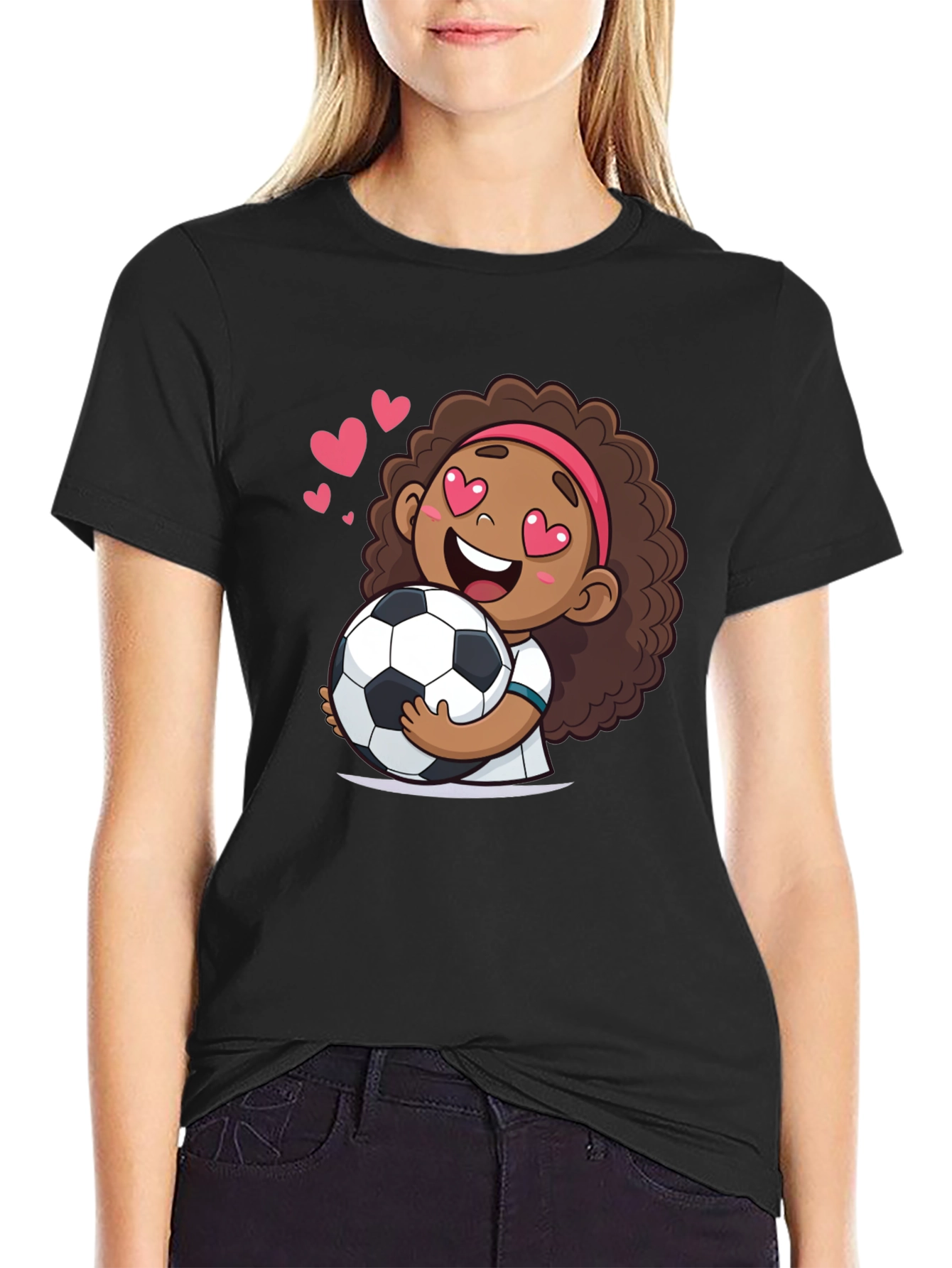 Cute Soccer Girl T-Shirt