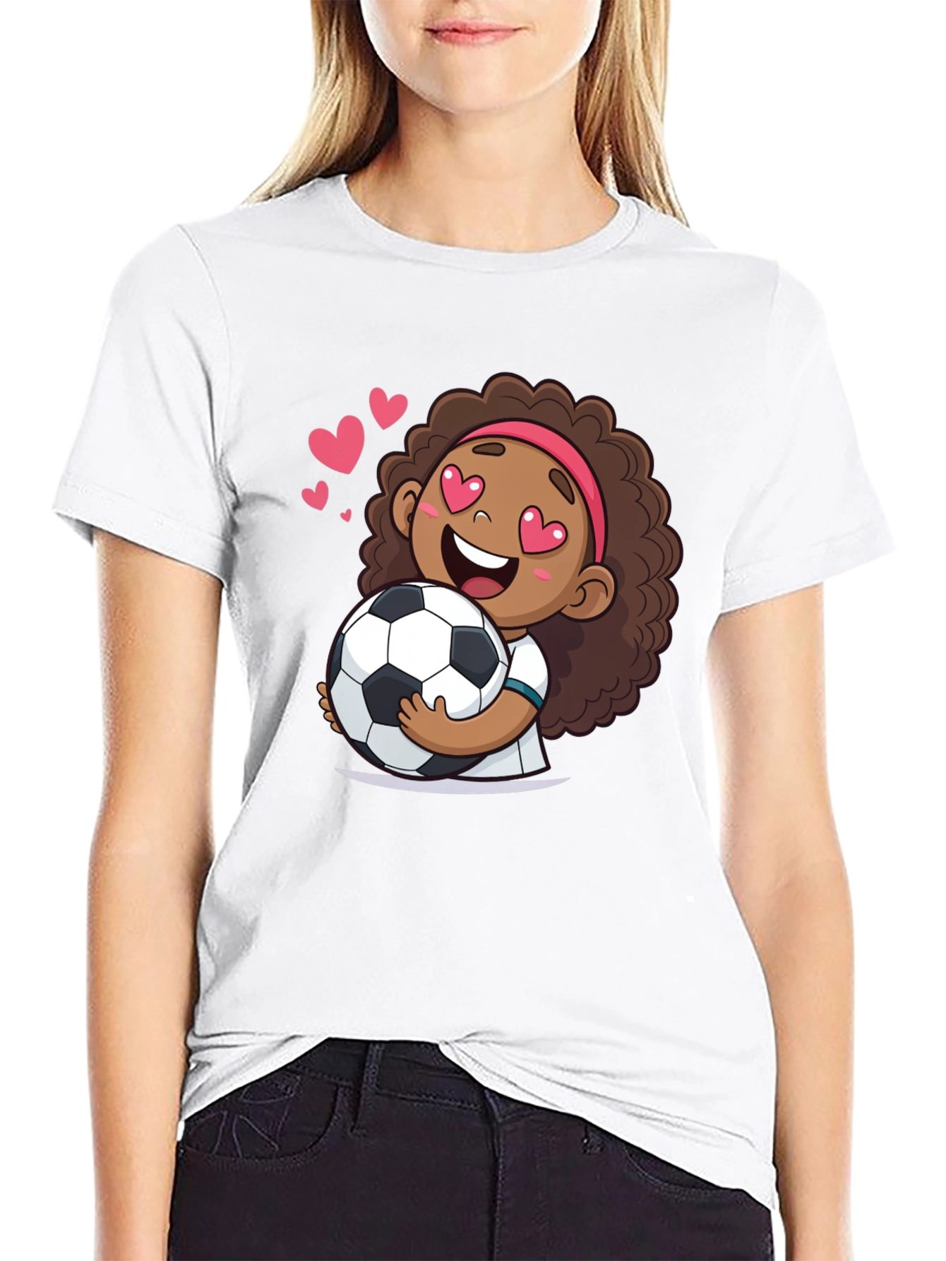 Cute Soccer Girl T-Shirt