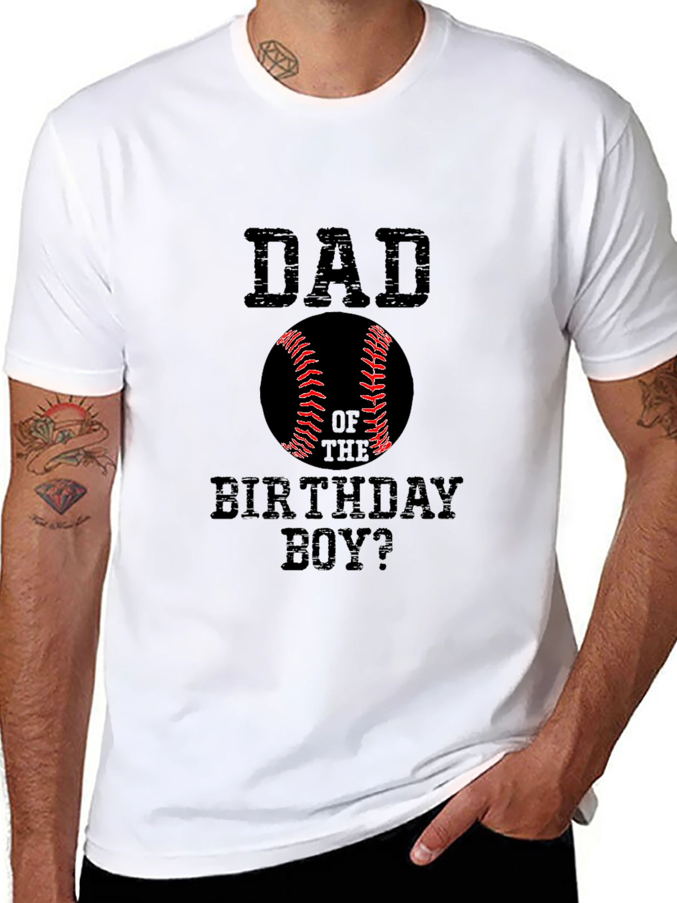 Dad of the Birthday Boy Baseball T-Shirt