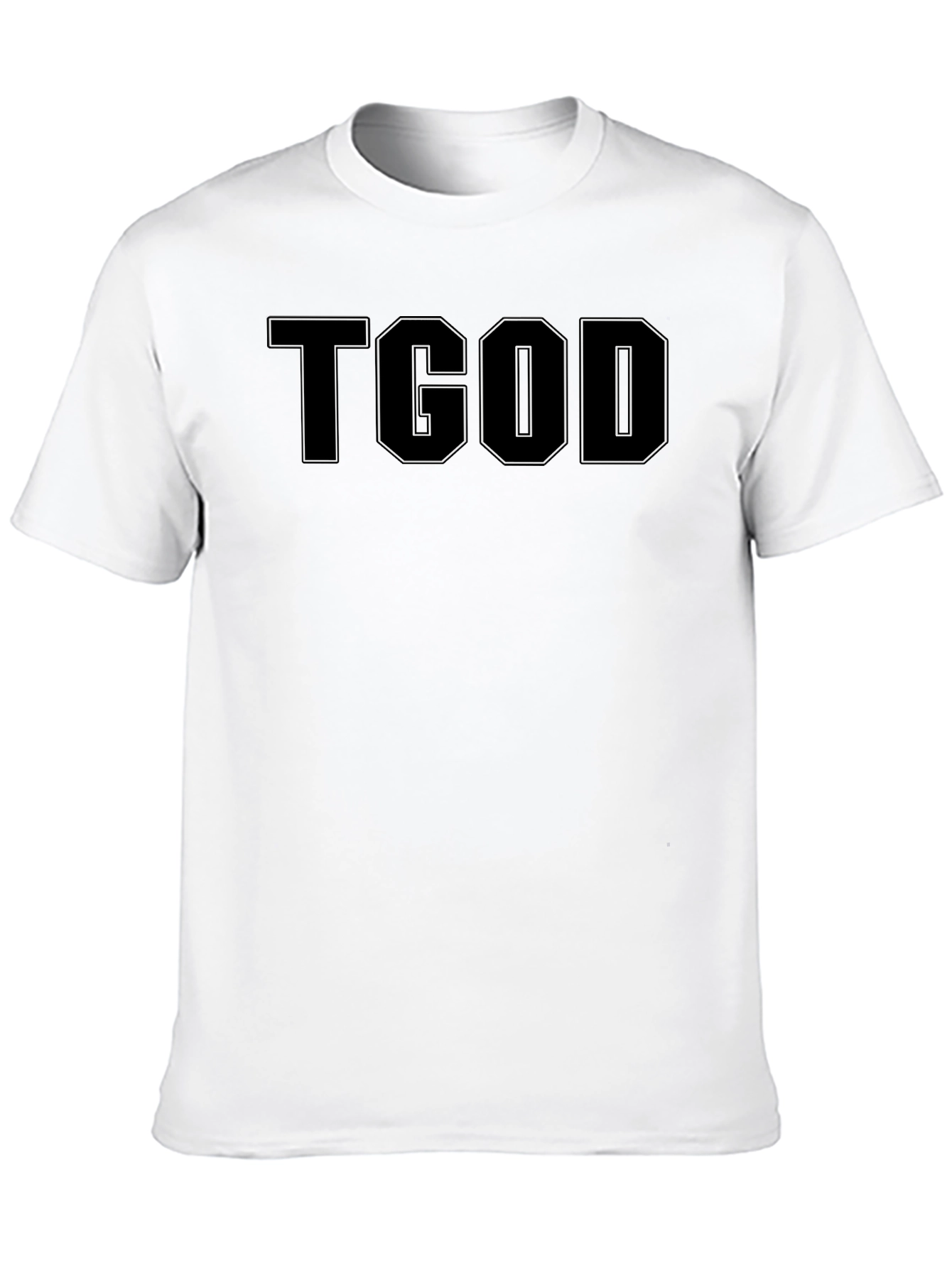 TGod Graphic Tee - Stylish Black Cotton Blend