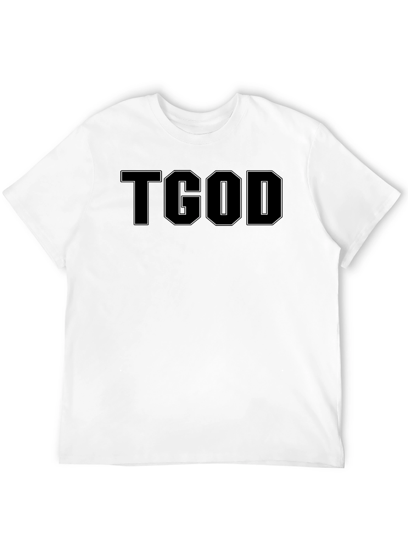TGod Graphic Tee - Stylish Black Cotton Blend