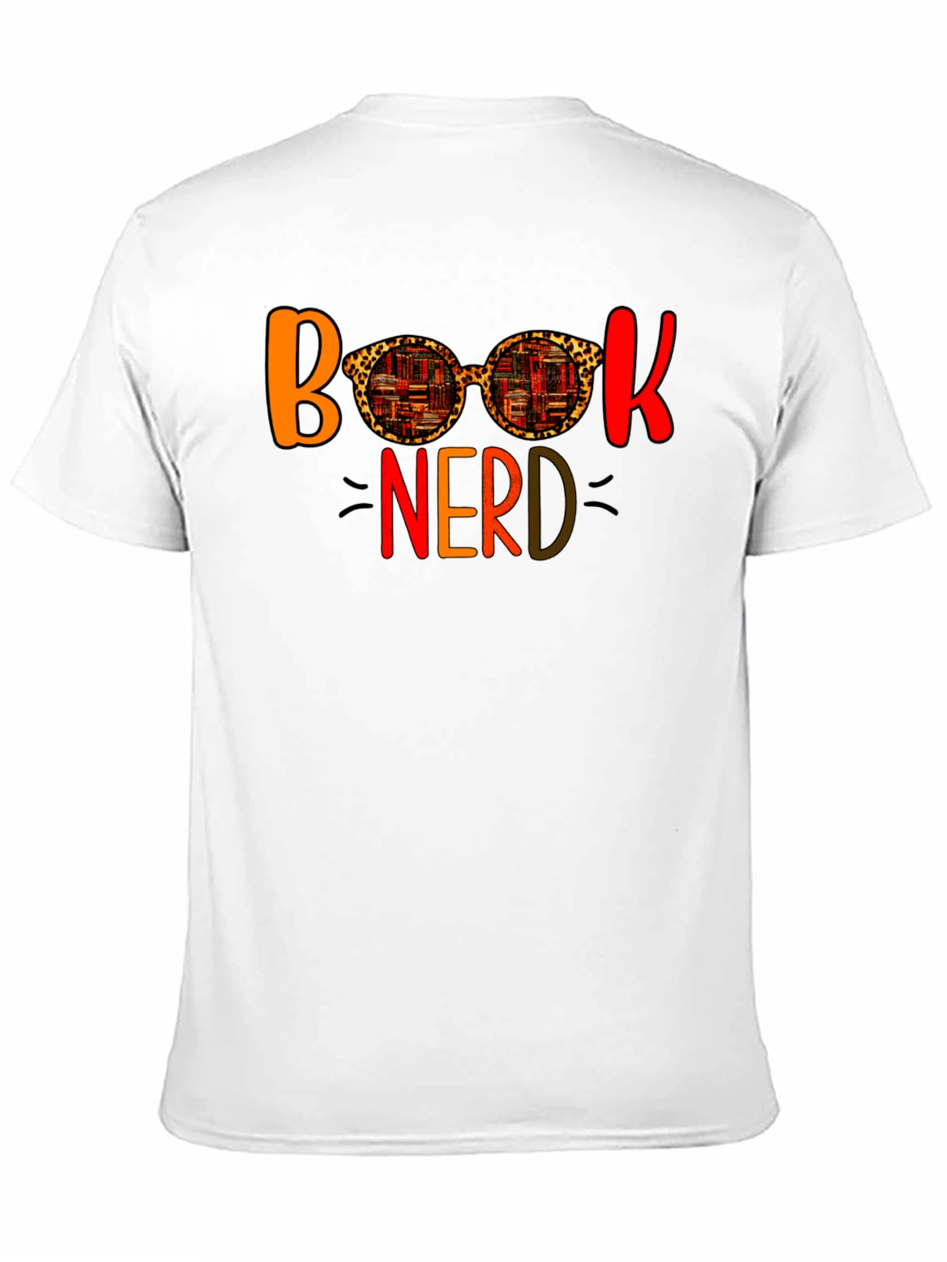 Book Nerd Leopard Print Glasses T-Shirt