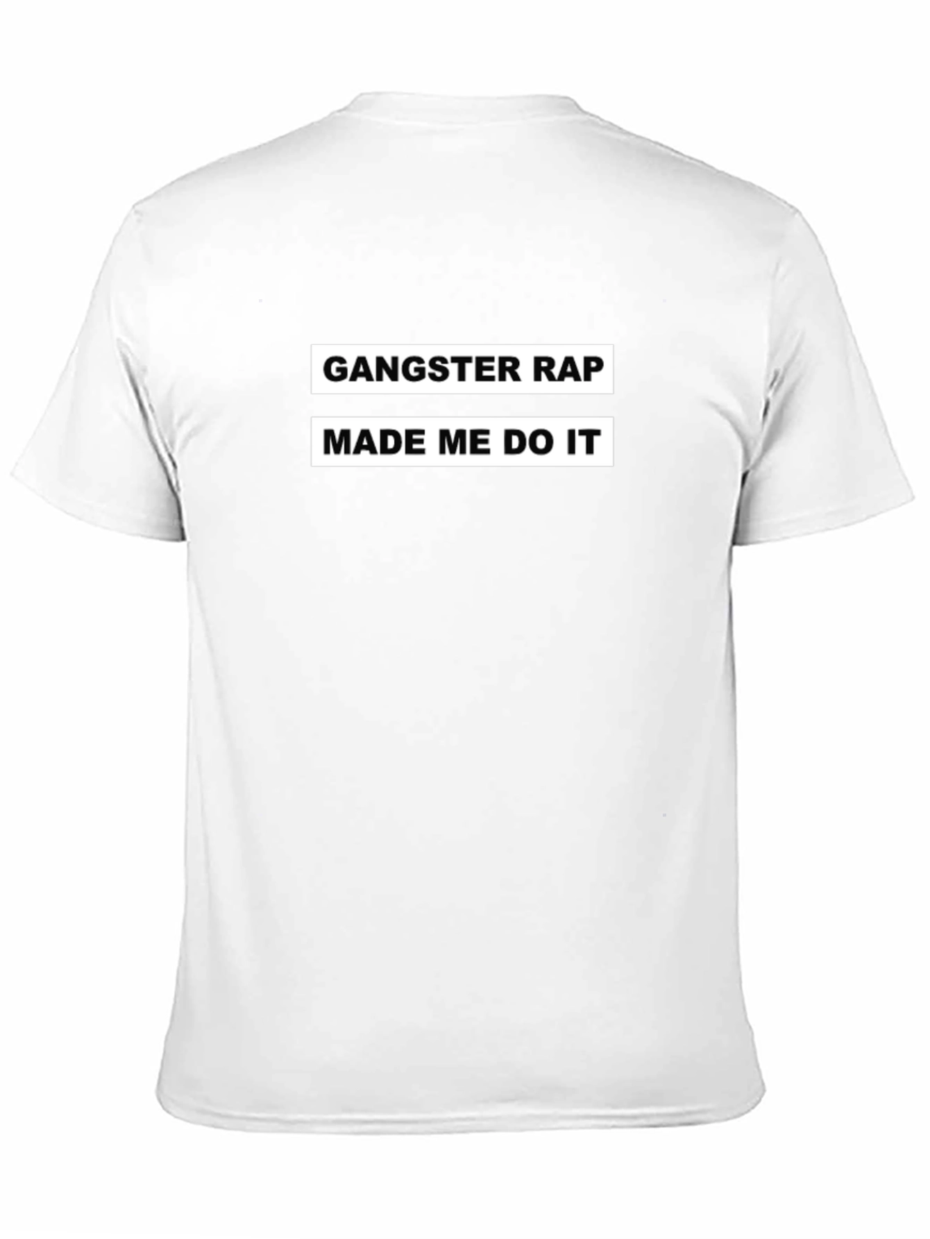 Gangster Rap Made Me Do It Graphic Tee
