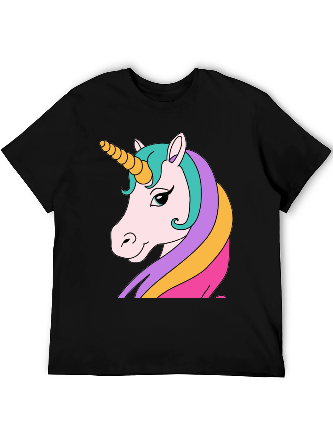Unicorn Graphic Black T-Shirt
