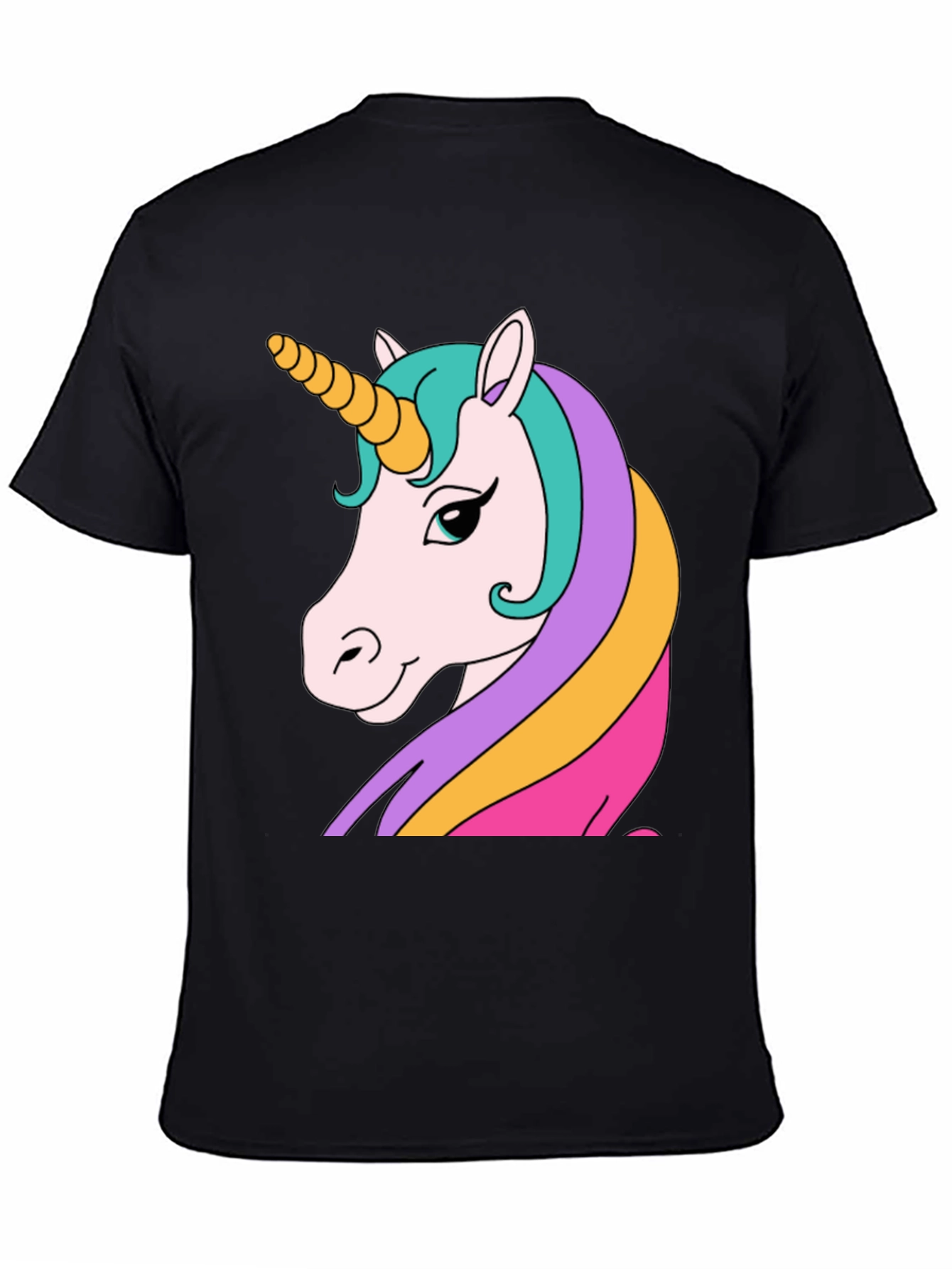 Unicorn Graphic Black T-Shirt
