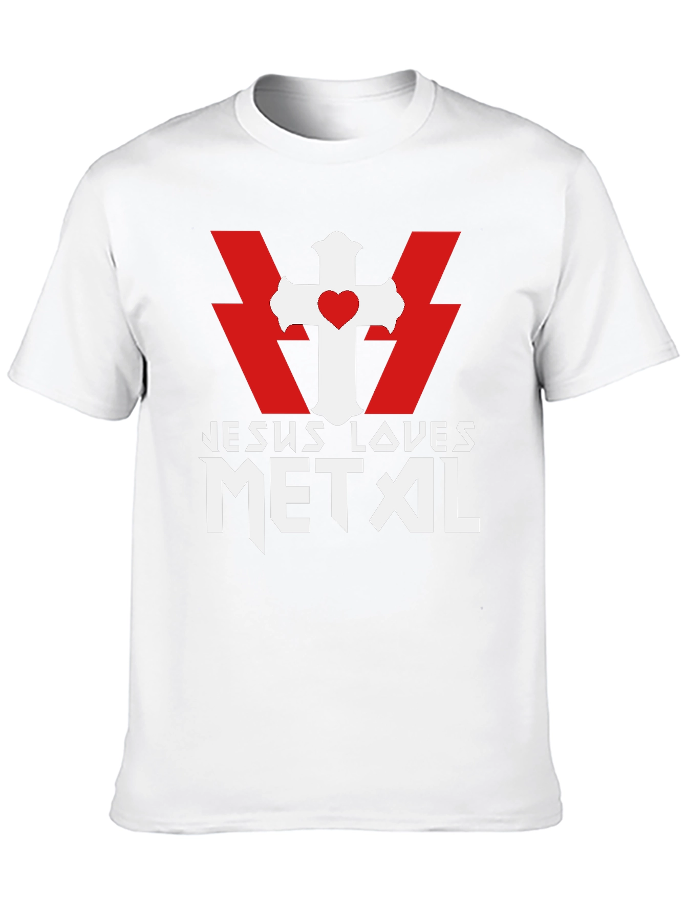 Jesus Loves Metal Graphic T-Shirt - Bold Christian Apparel