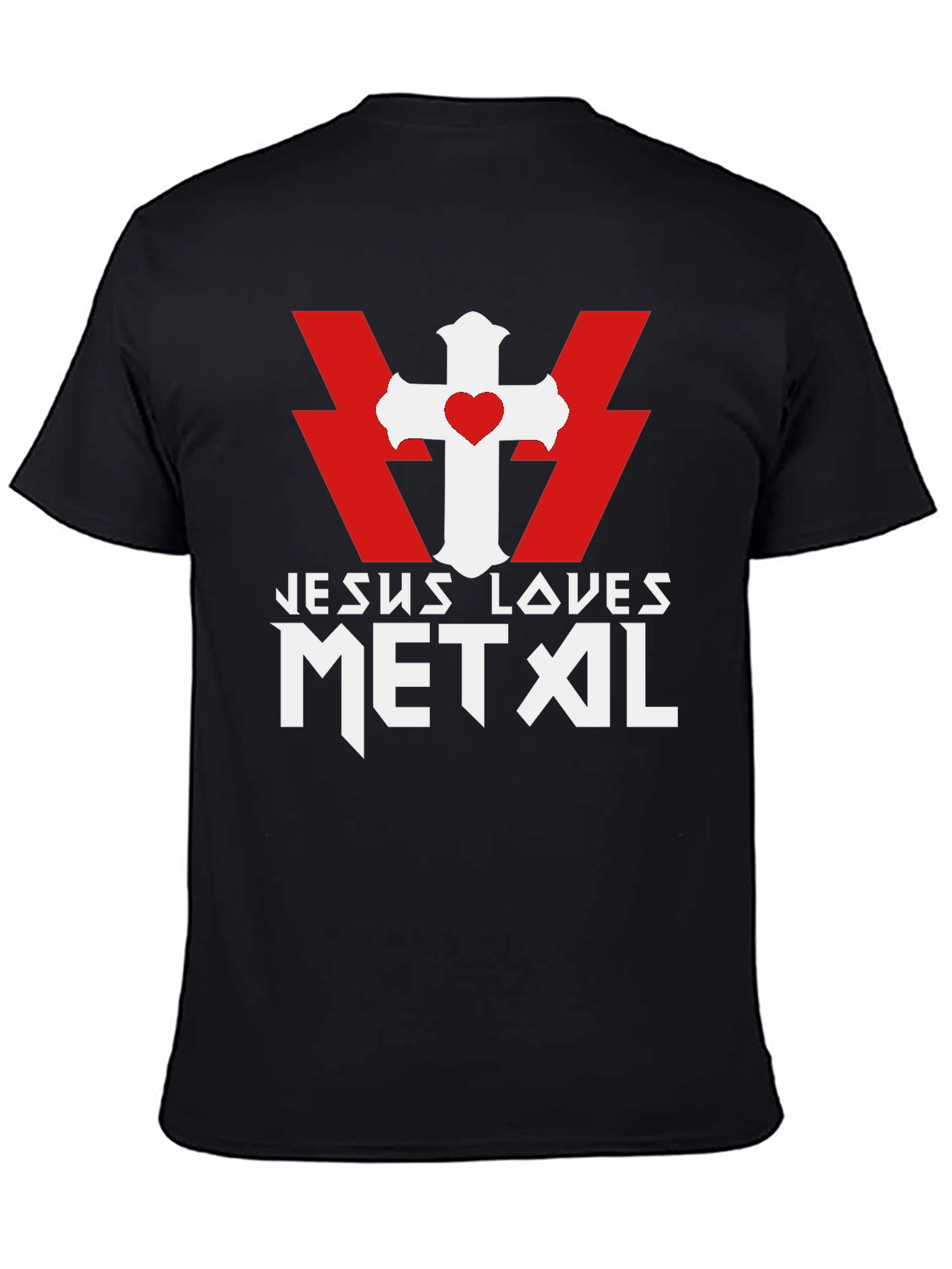Jesus Loves Metal Graphic T-Shirt - Bold Christian Apparel