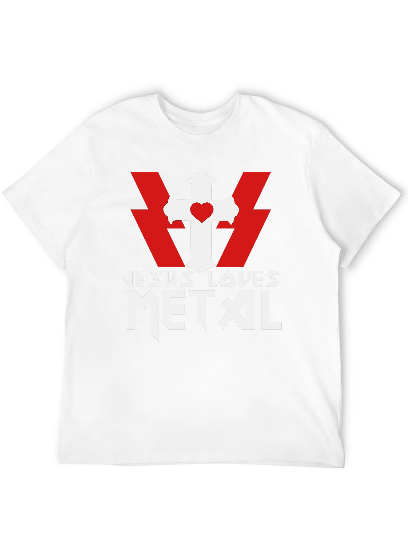 Jesus Loves Metal Graphic T-Shirt - Bold Christian Apparel