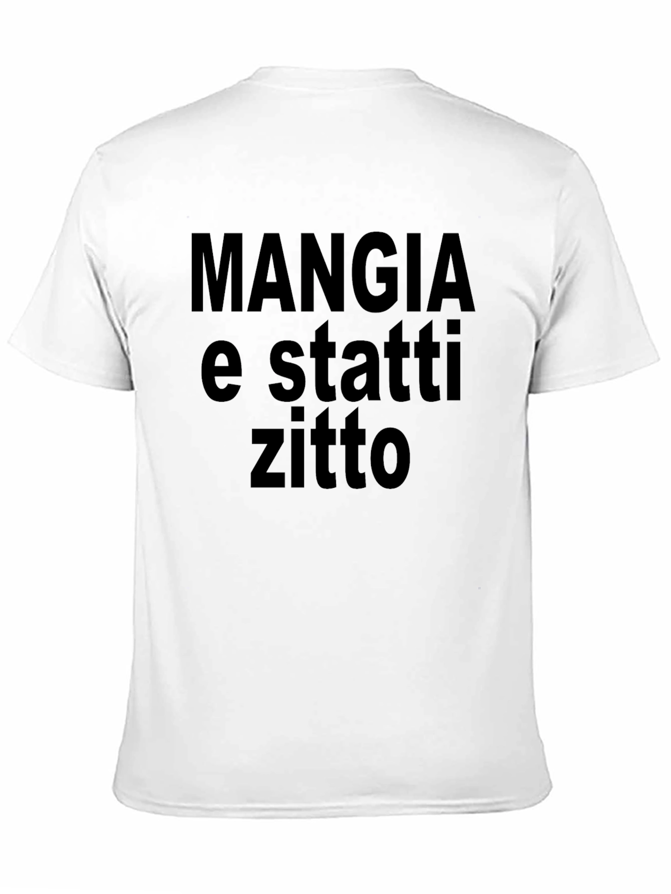 Mangia e Statti Zitto Graphic Tee - Black