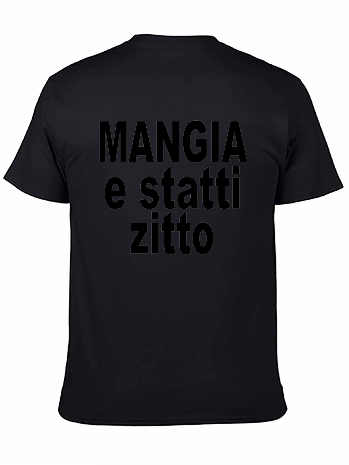 Mangia e Statti Zitto Graphic Tee - Black