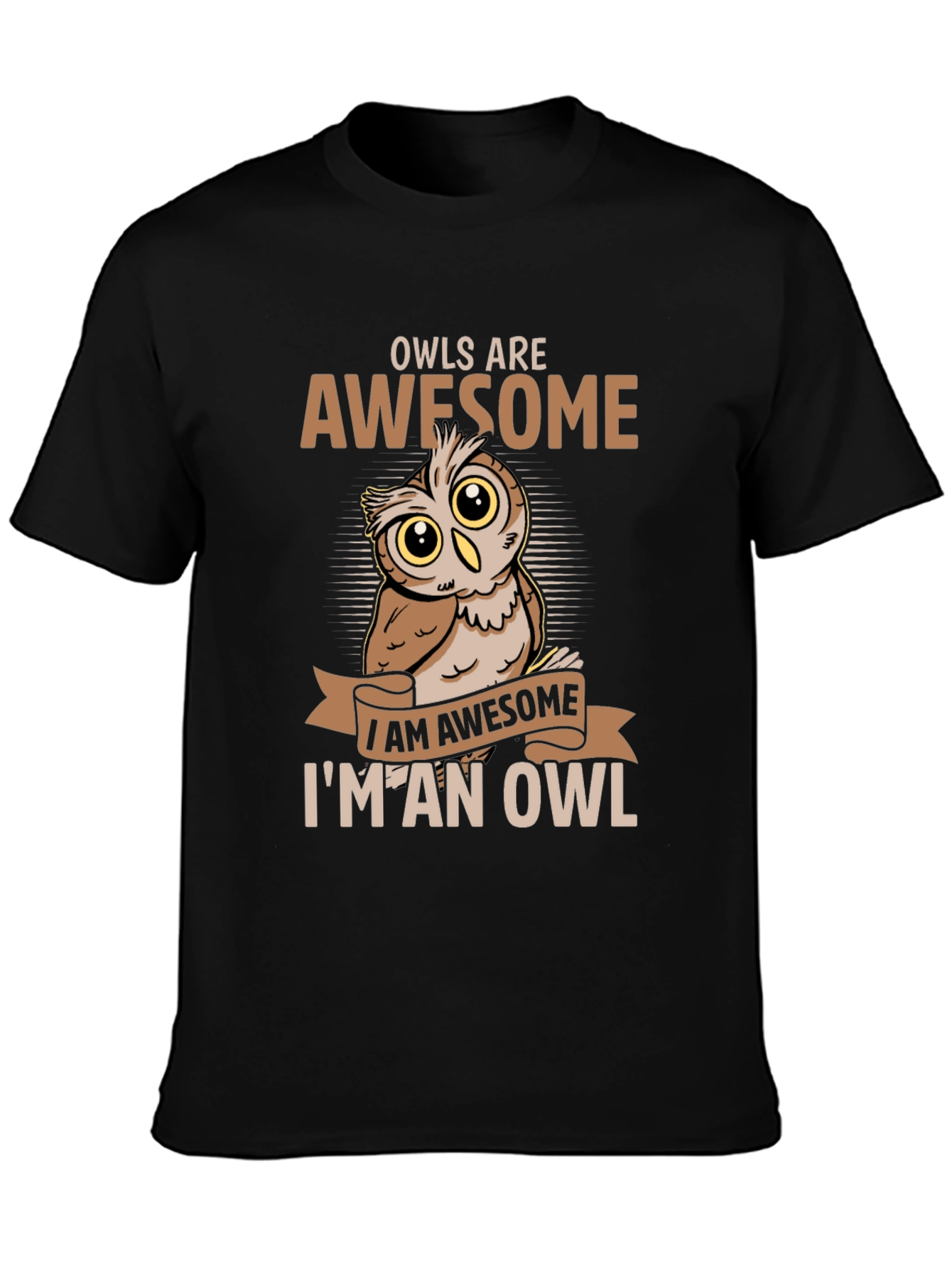 Awesome Owl Graphic Tee - Owls Are Awesome