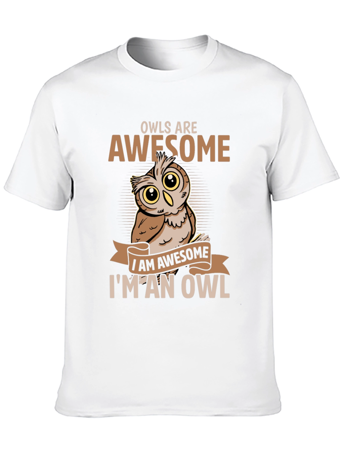Awesome Owl Graphic Tee - Owls Are Awesome