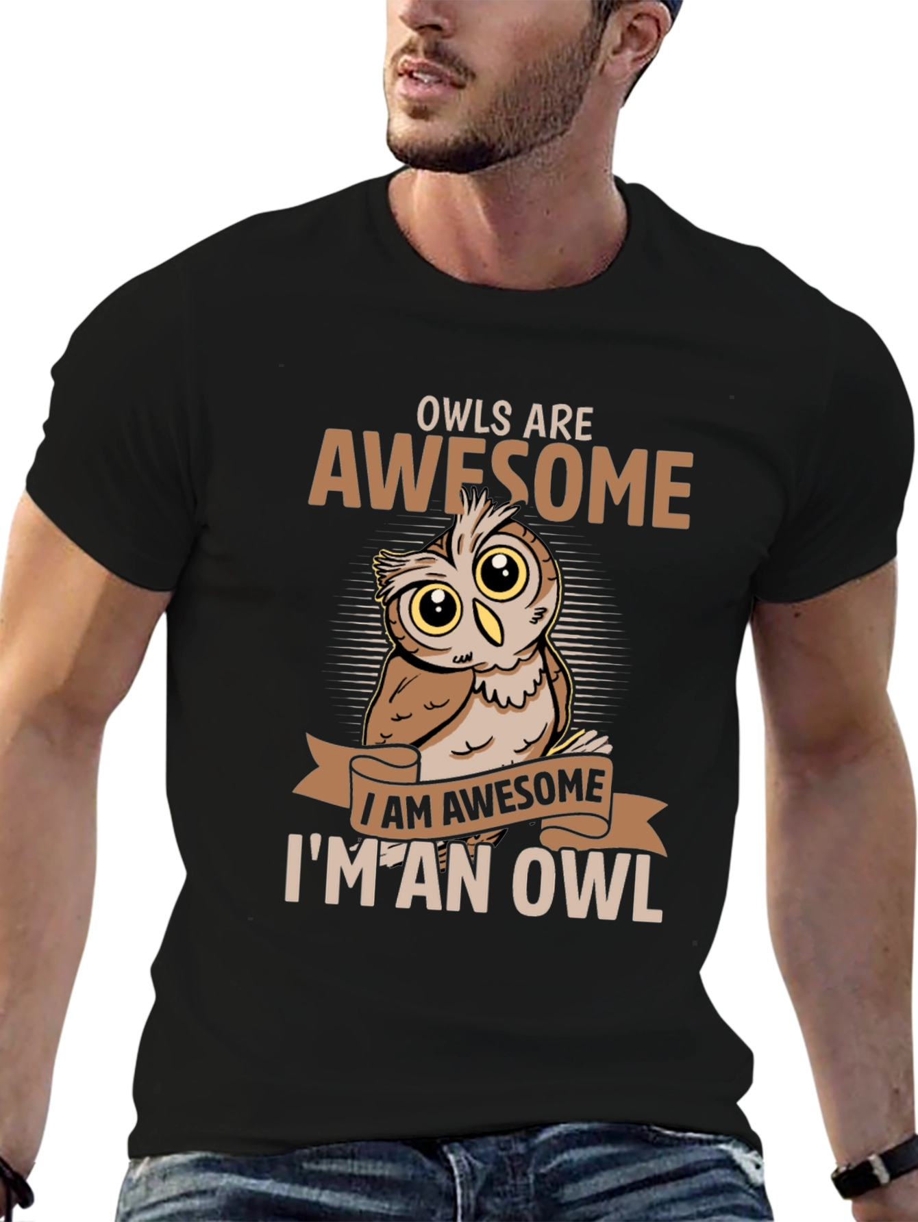 Awesome Owl Graphic Tee - Owls Are Awesome