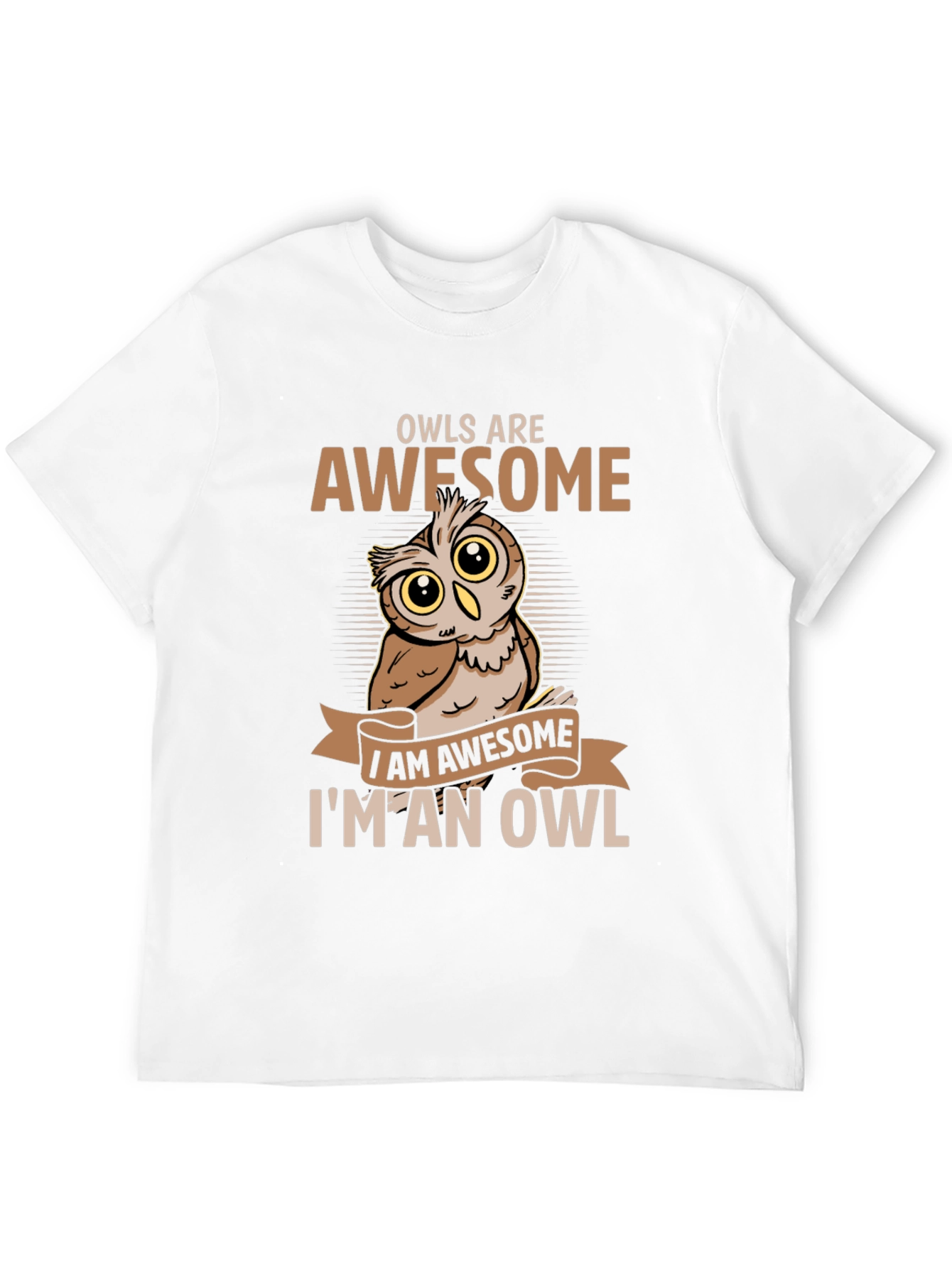 Awesome Owl Graphic Tee - Owls Are Awesome