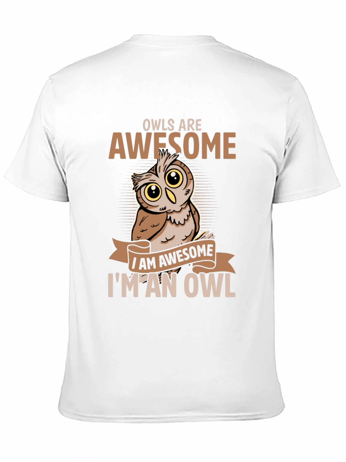 Awesome Owl Graphic Tee - Owls Are Awesome