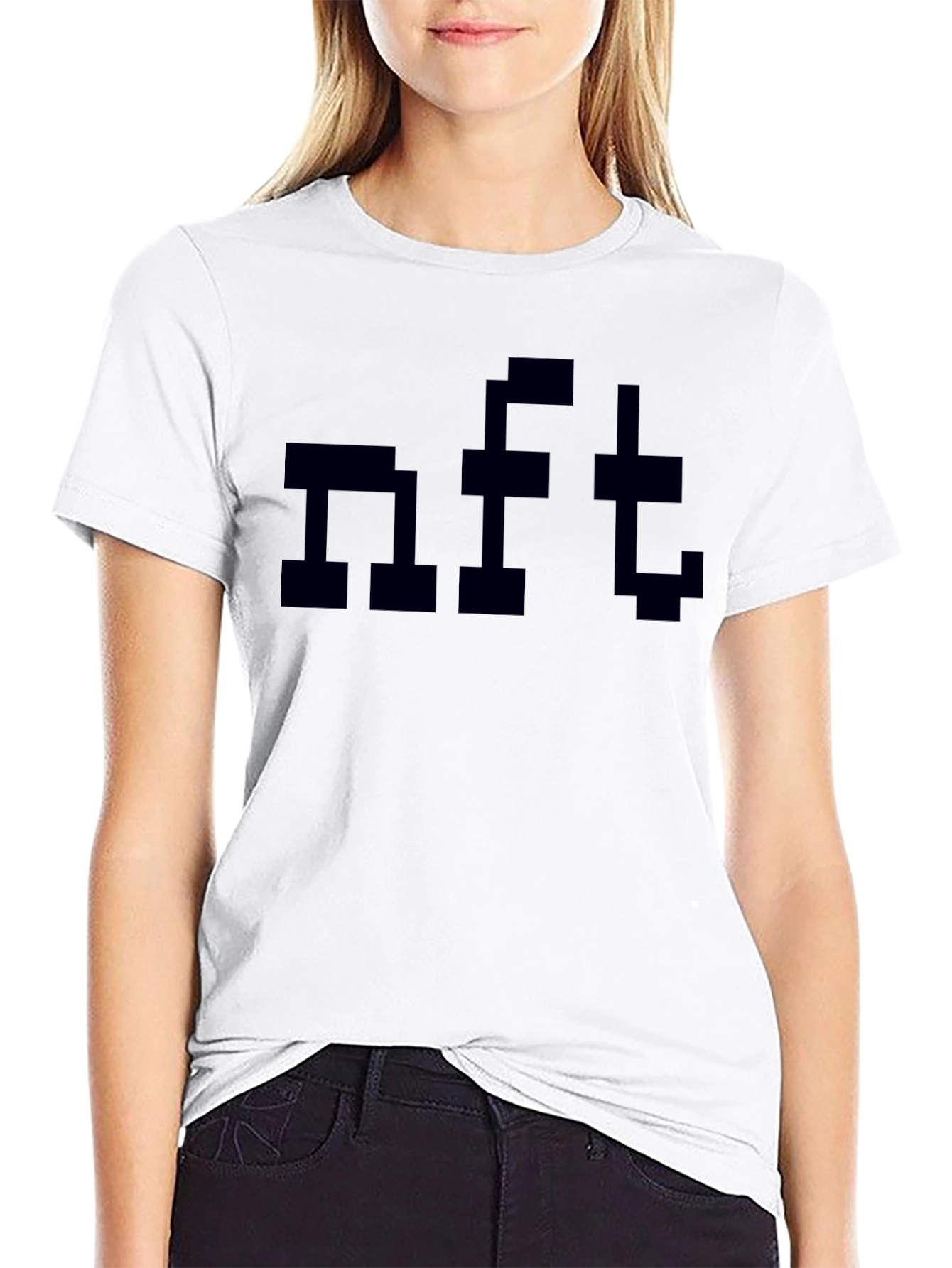 Pixelated NFT T-Shirt - Black Graphic Tee