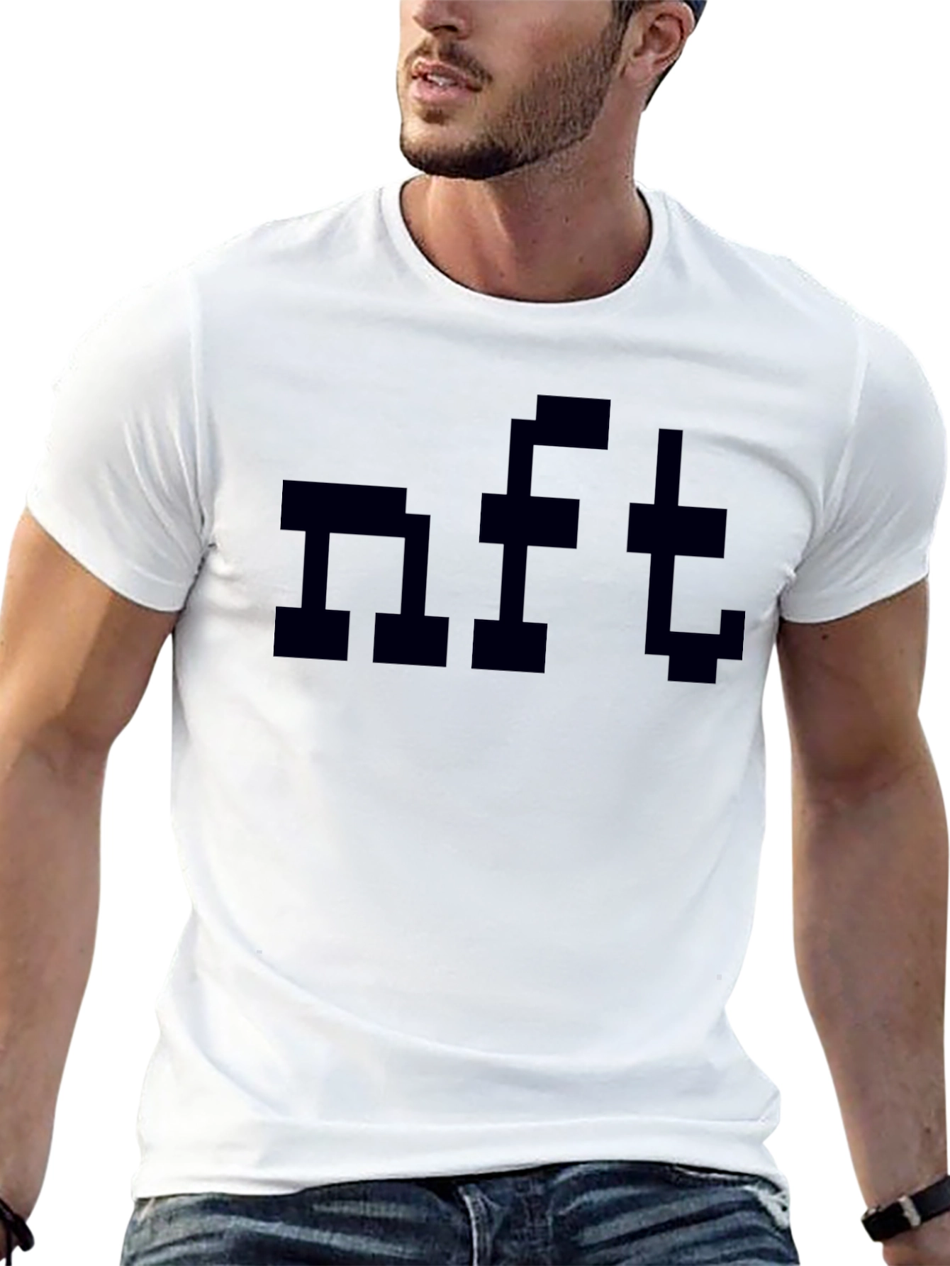 Pixelated NFT T-Shirt - Black Graphic Tee