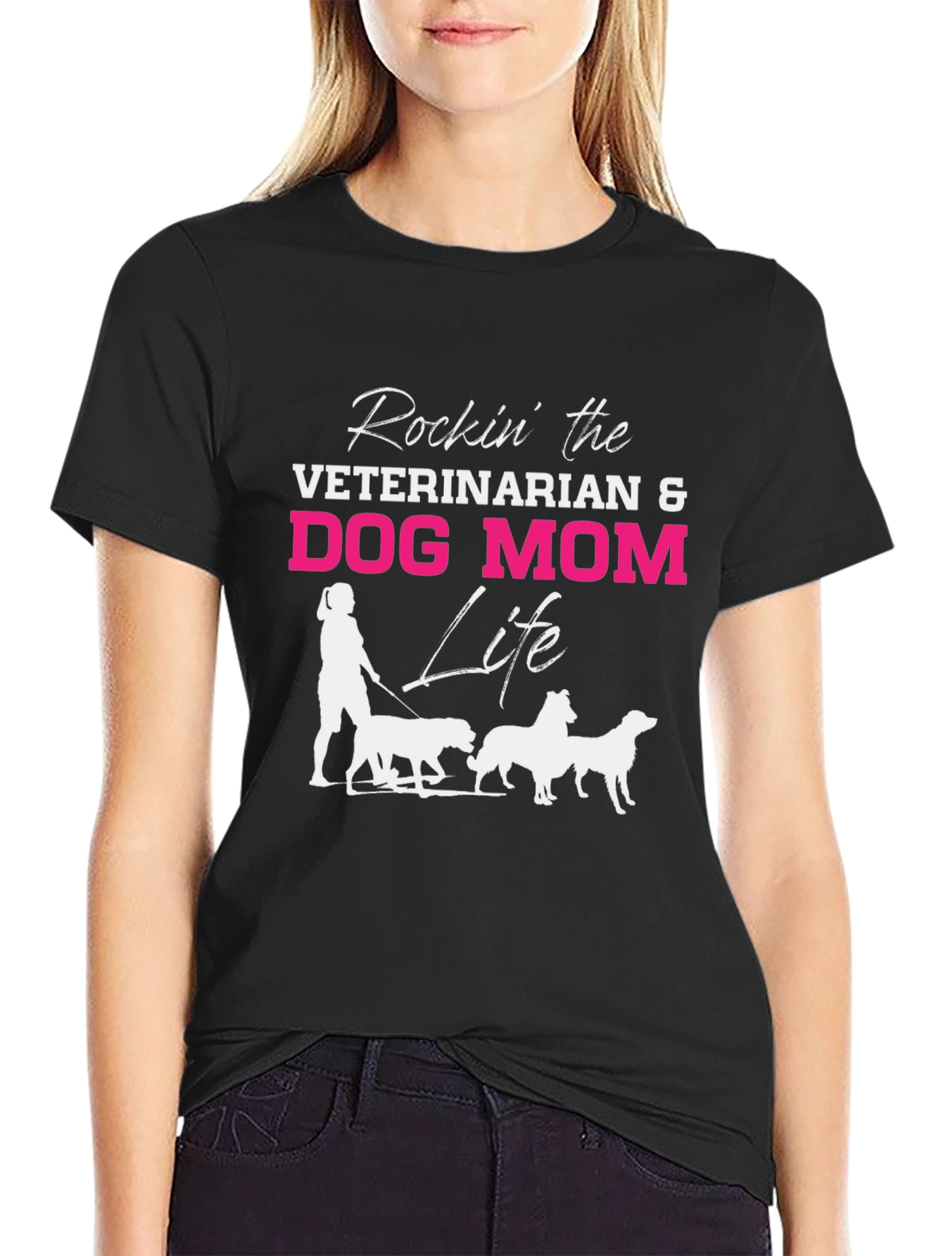 Veterinarian Dog Mom Life T-Shirt