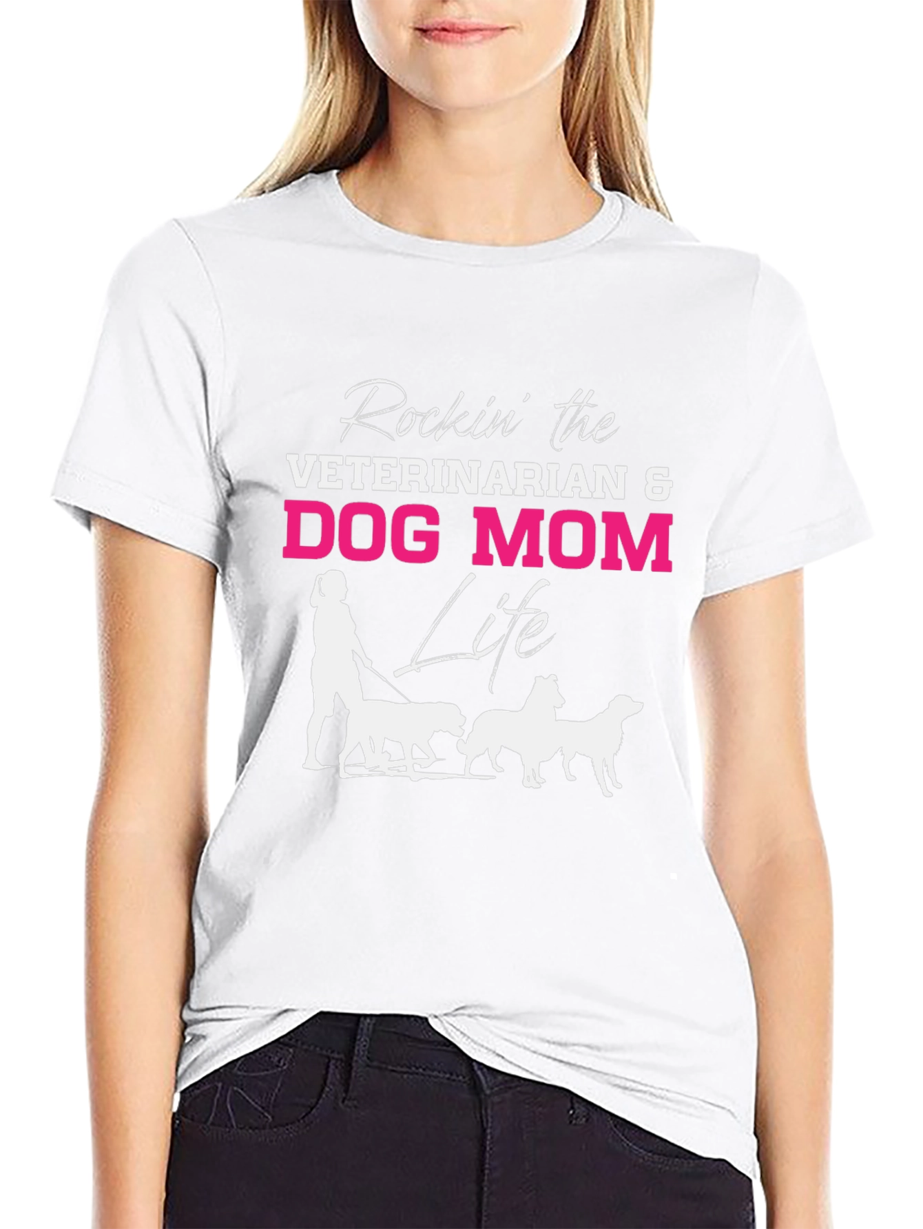 Veterinarian Dog Mom Life T-Shirt