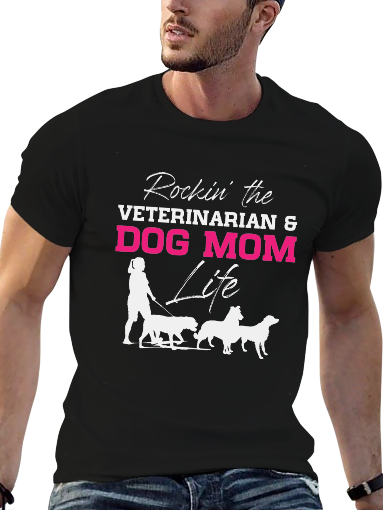 Veterinarian Dog Mom Life T-Shirt