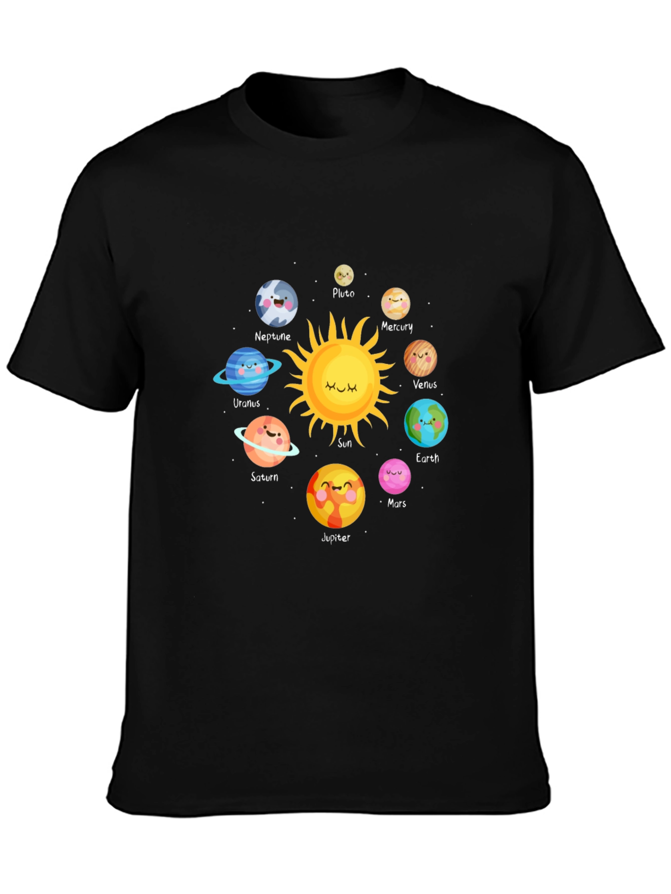 Cartoon Planets T-Shirt - Space Theme