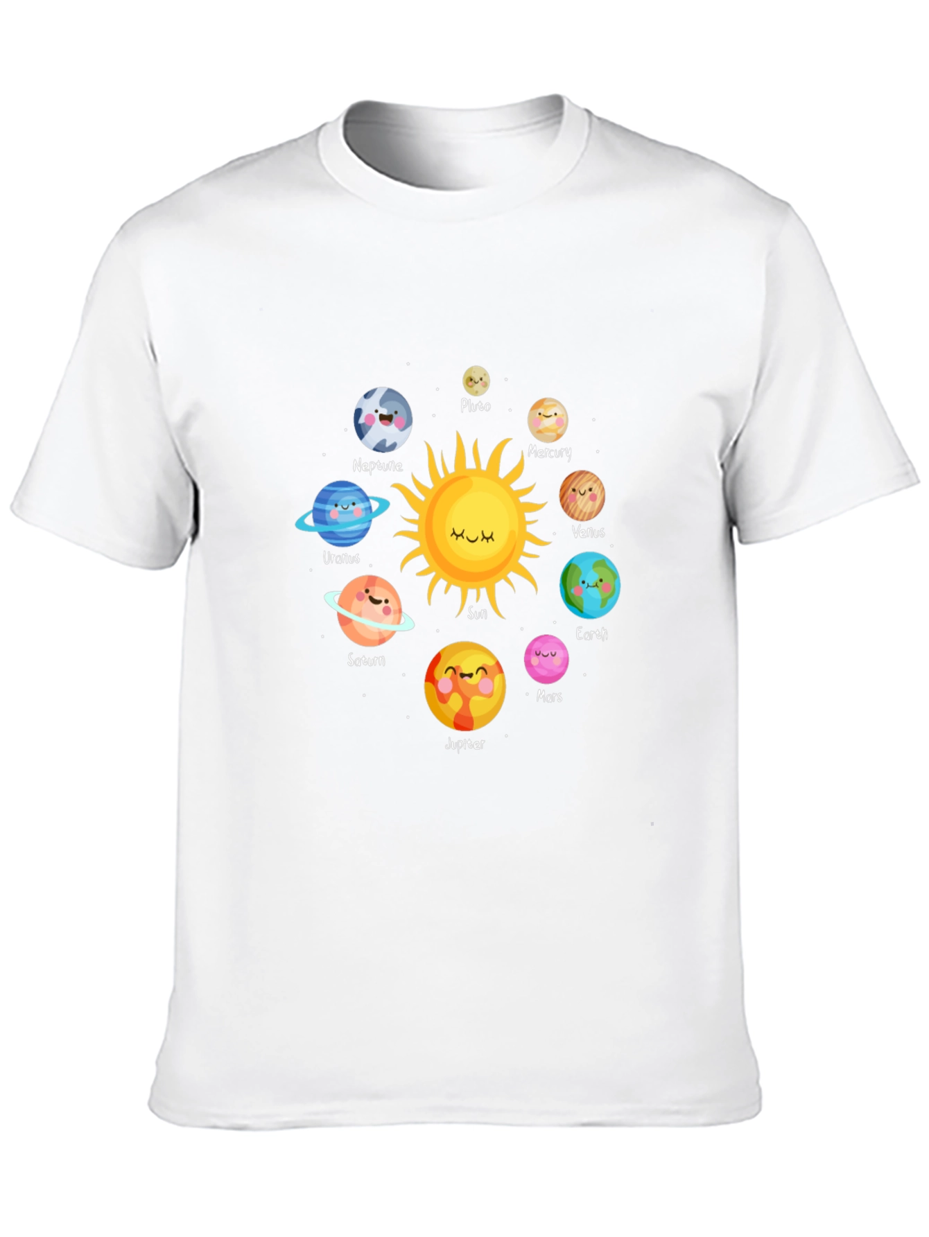 Cartoon Planets T-Shirt - Space Theme