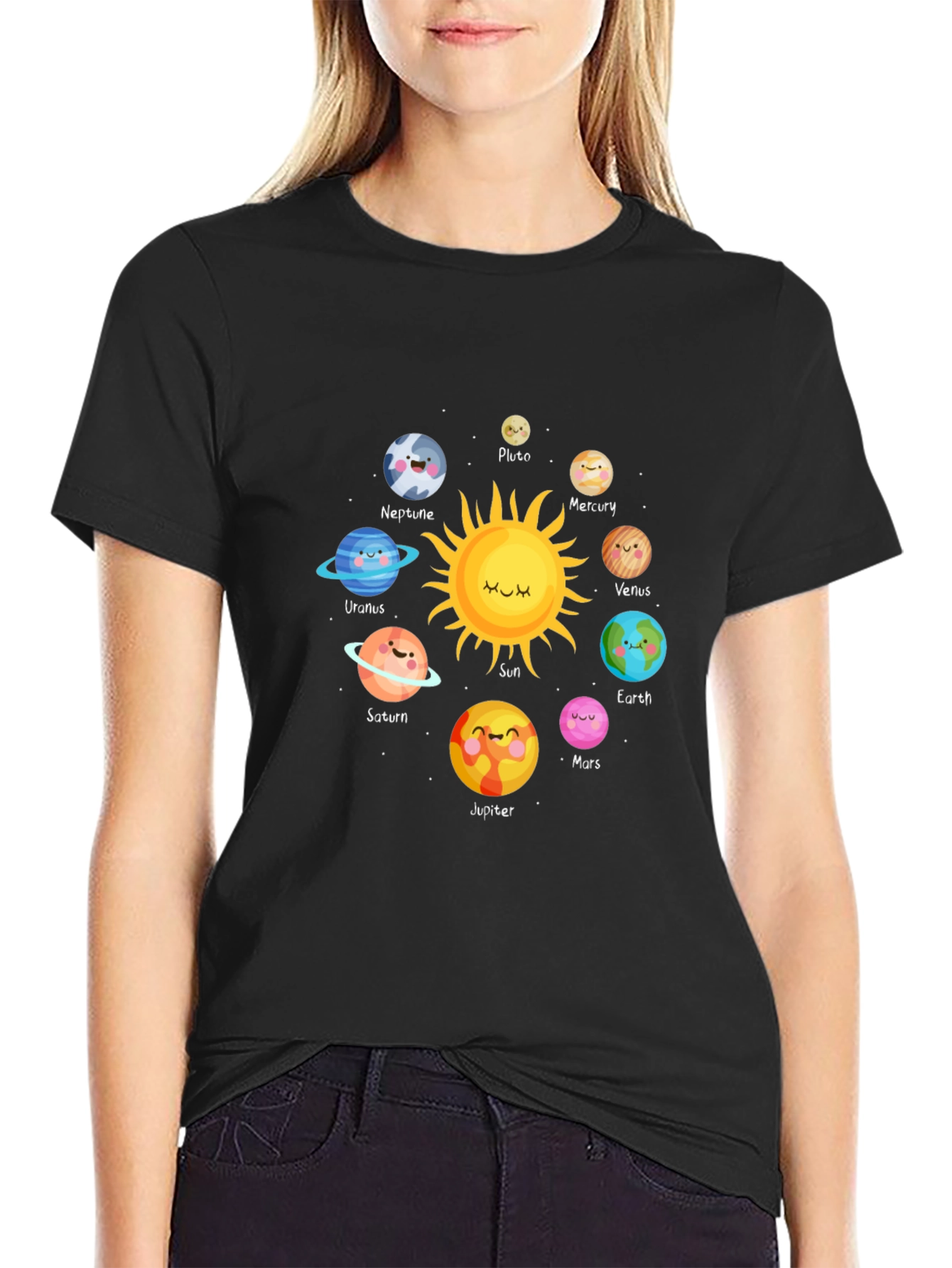 Cartoon Planets T-Shirt - Space Theme
