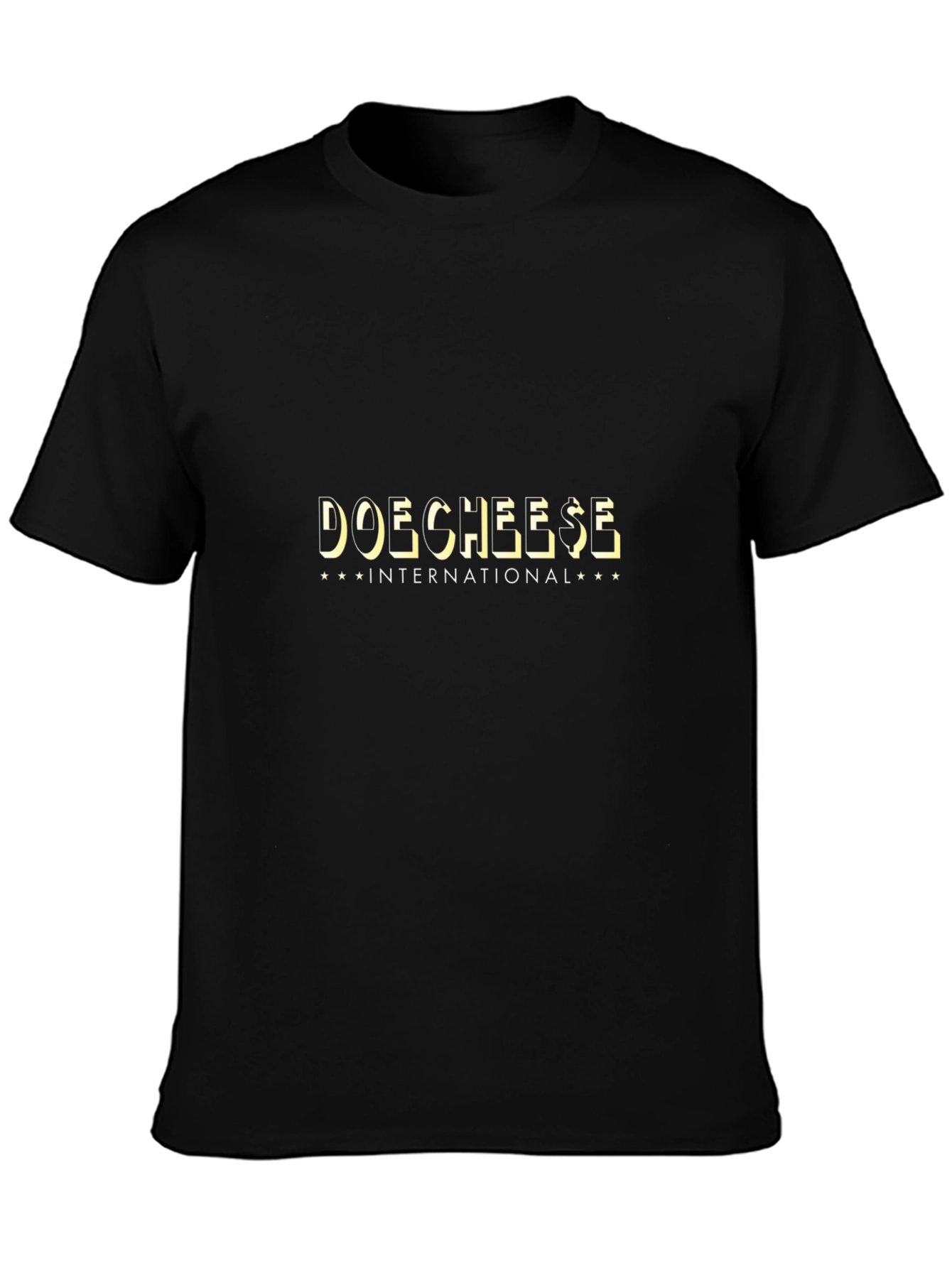 Doechees$e International Black Graphic Tee