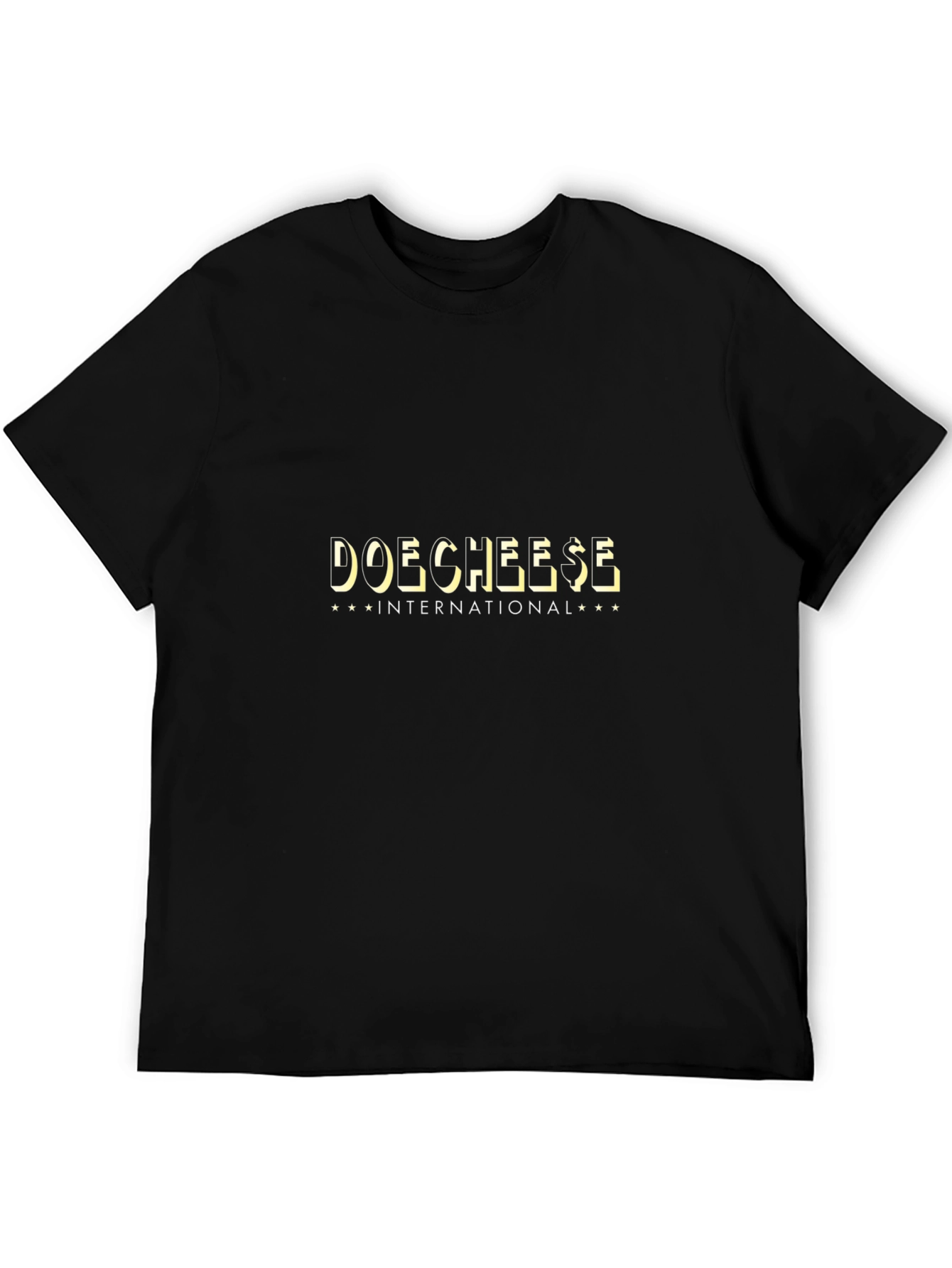 Doechees$e International Black Graphic Tee