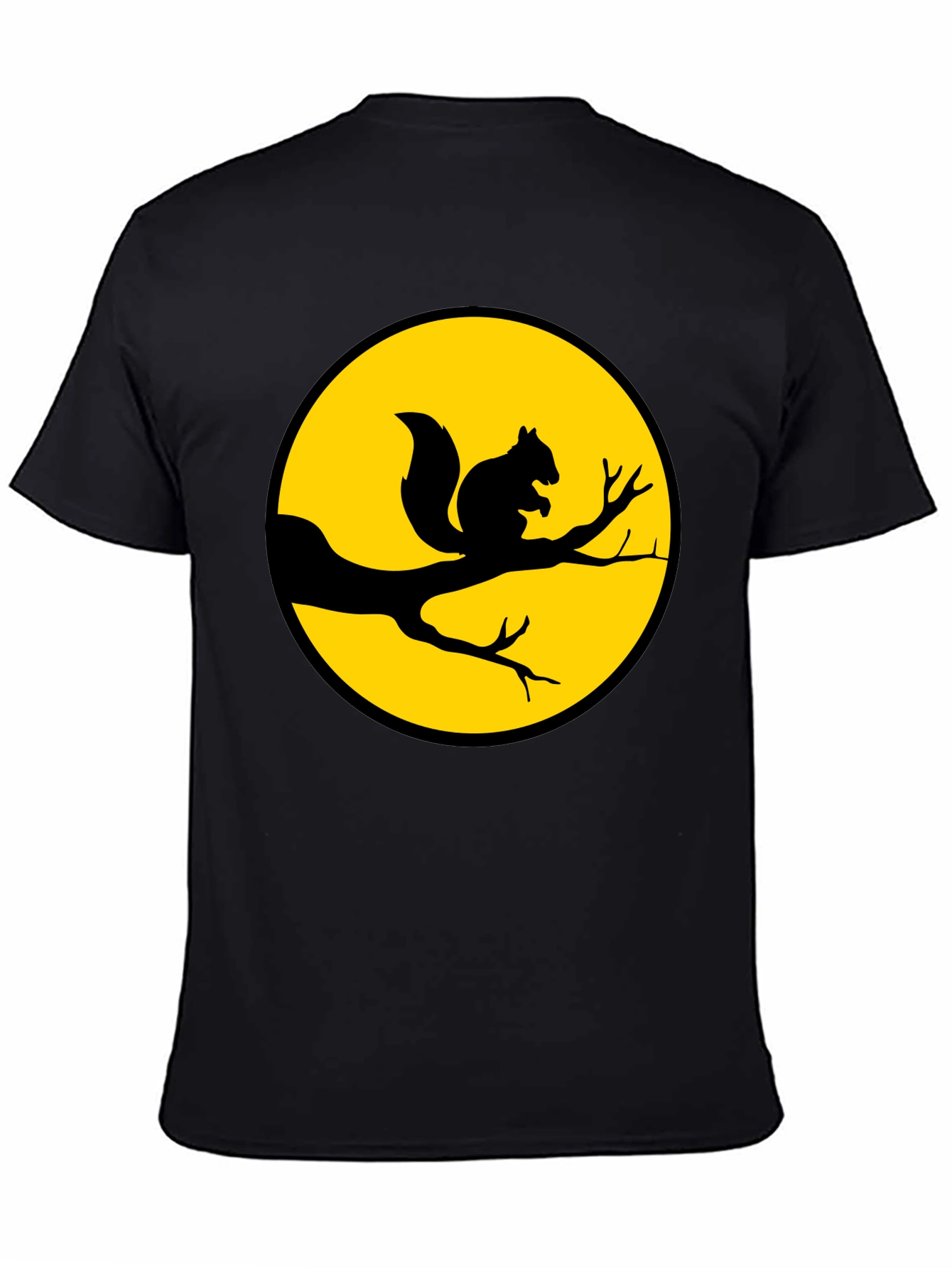 Squirrel Silhouette T-Shirt - Nature Inspired Graphic Tee