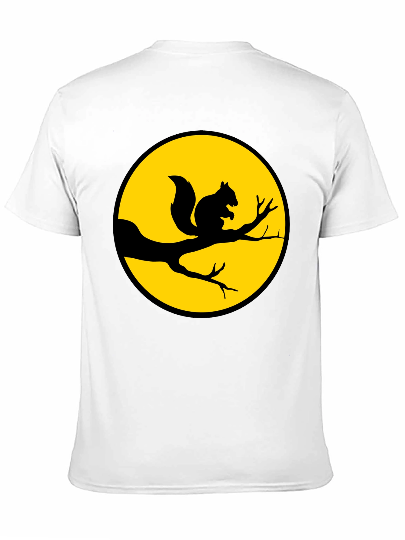 Squirrel Silhouette T-Shirt - Nature Inspired Graphic Tee