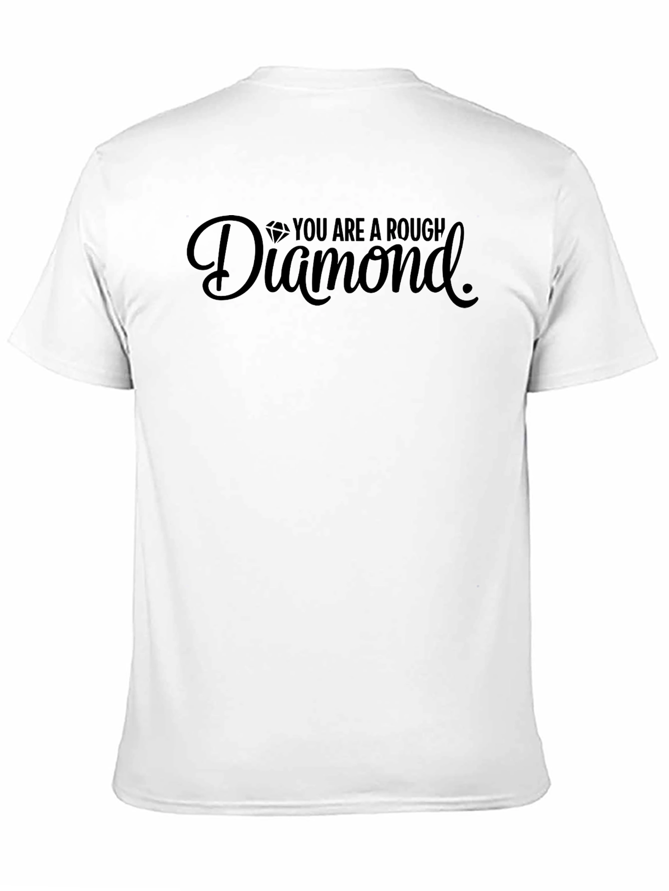 Rough Diamond Graphic Tee - Black Cotton T-Shirt