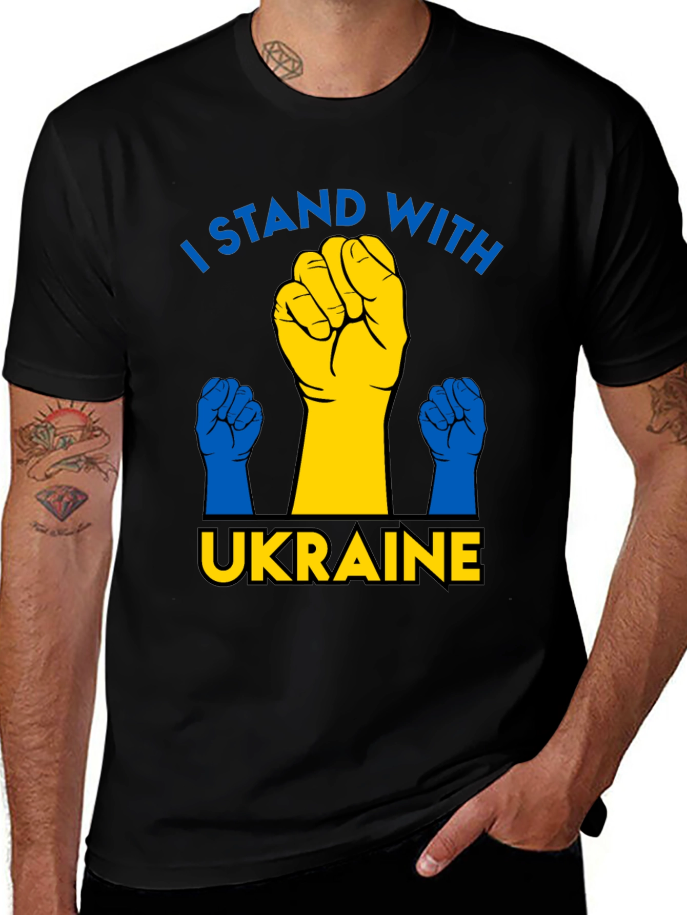 I Stand With Ukraine Graphic T-Shirt