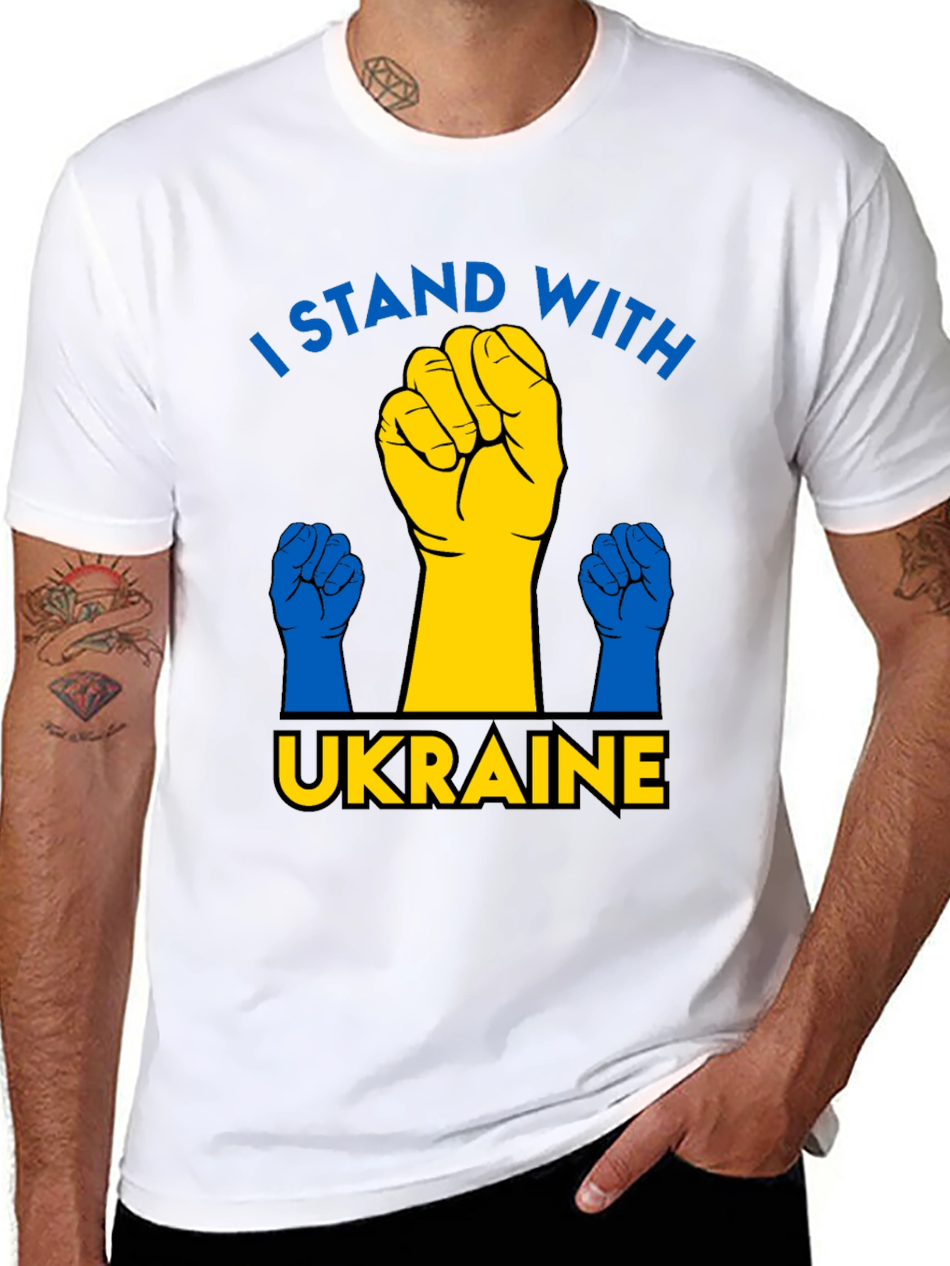 I Stand With Ukraine Graphic T-Shirt