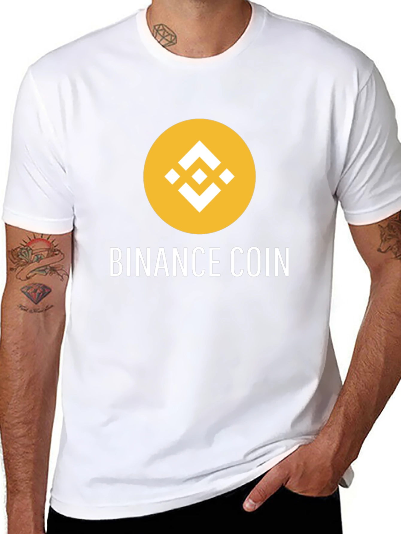 Binance Coin Black T-Shirt - Crypto Fashion